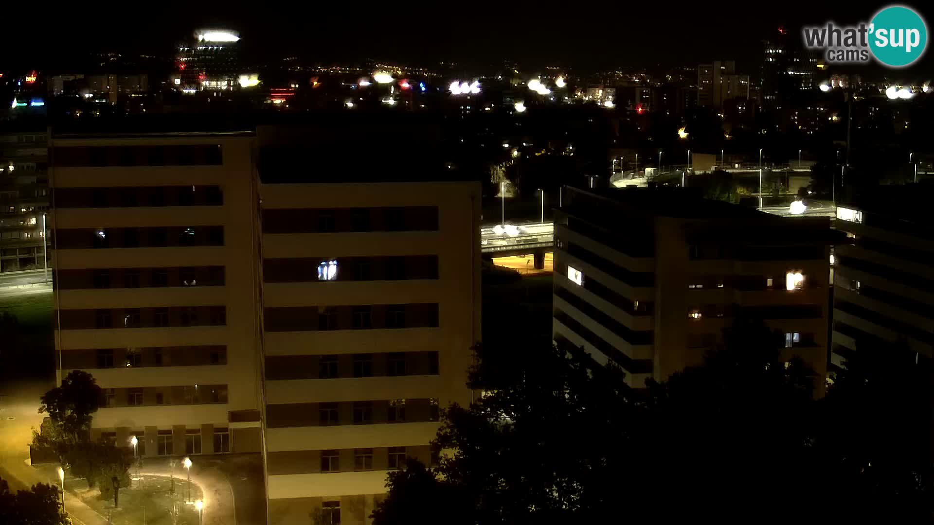 Live Interchange of Slavonska Avenue and Marin Držić Avenue in Zagreb webcam