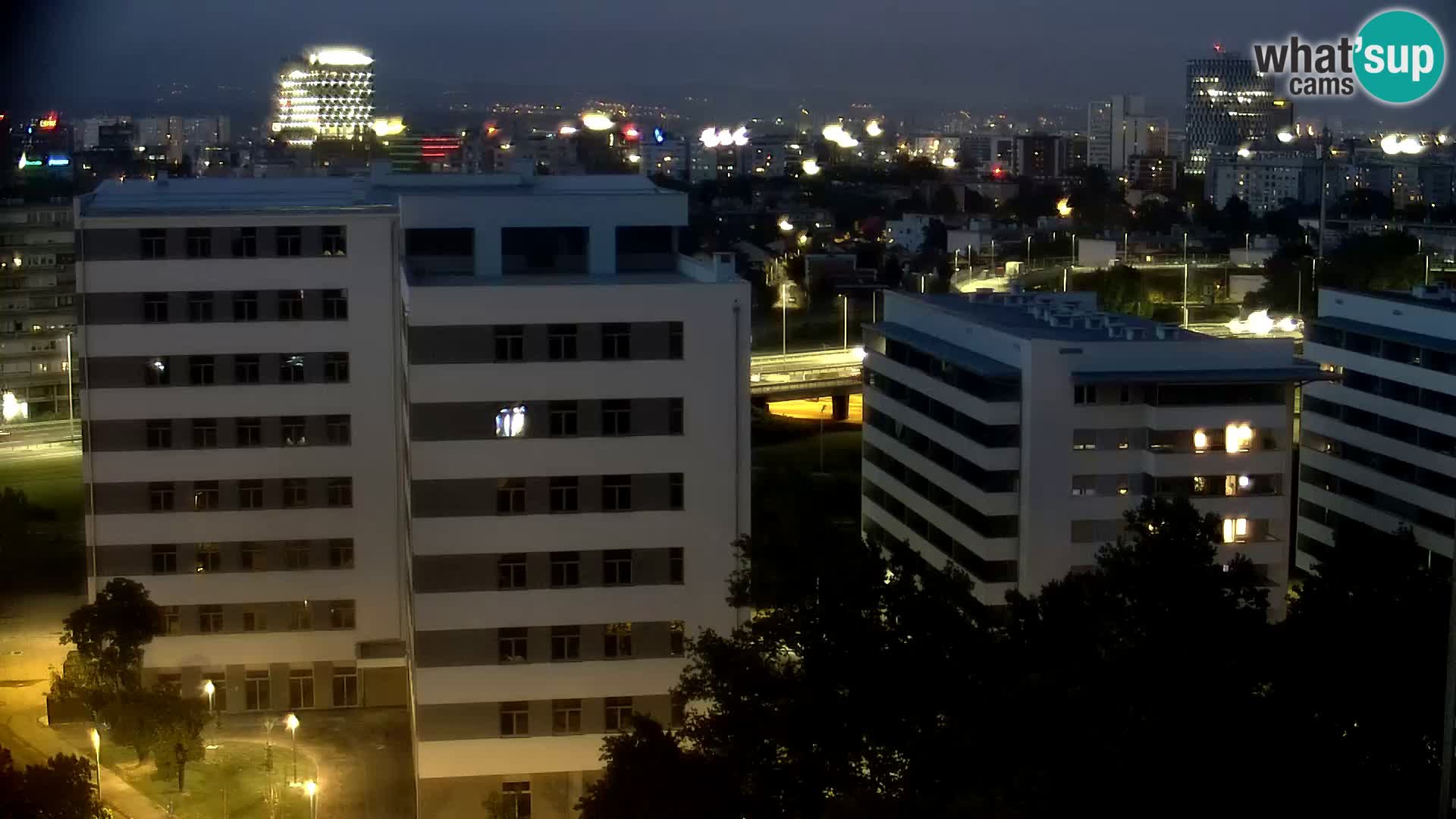 Live Interchange of Slavonska Avenue and Marin Držić Avenue in Zagreb webcam