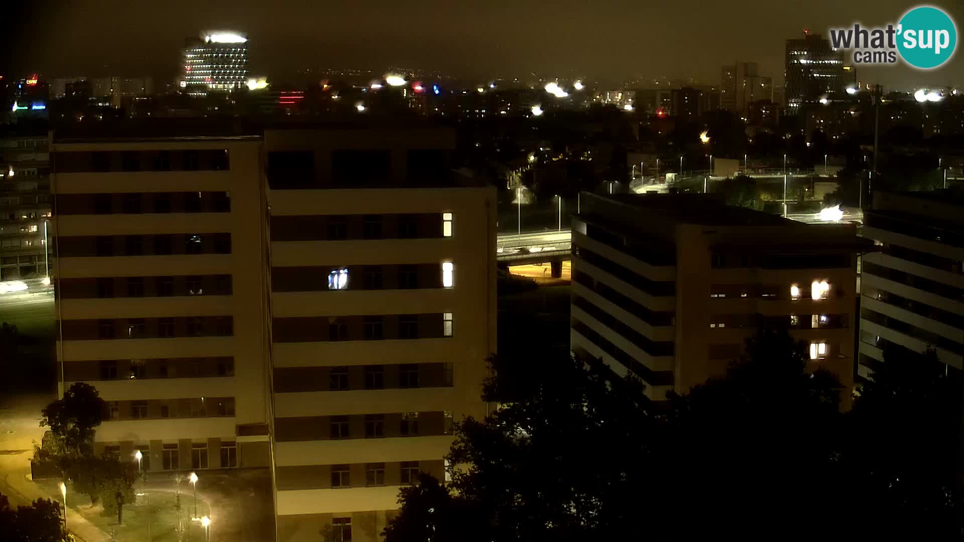 Live Interchange of Slavonska Avenue and Marin Držić Avenue in Zagreb webcam