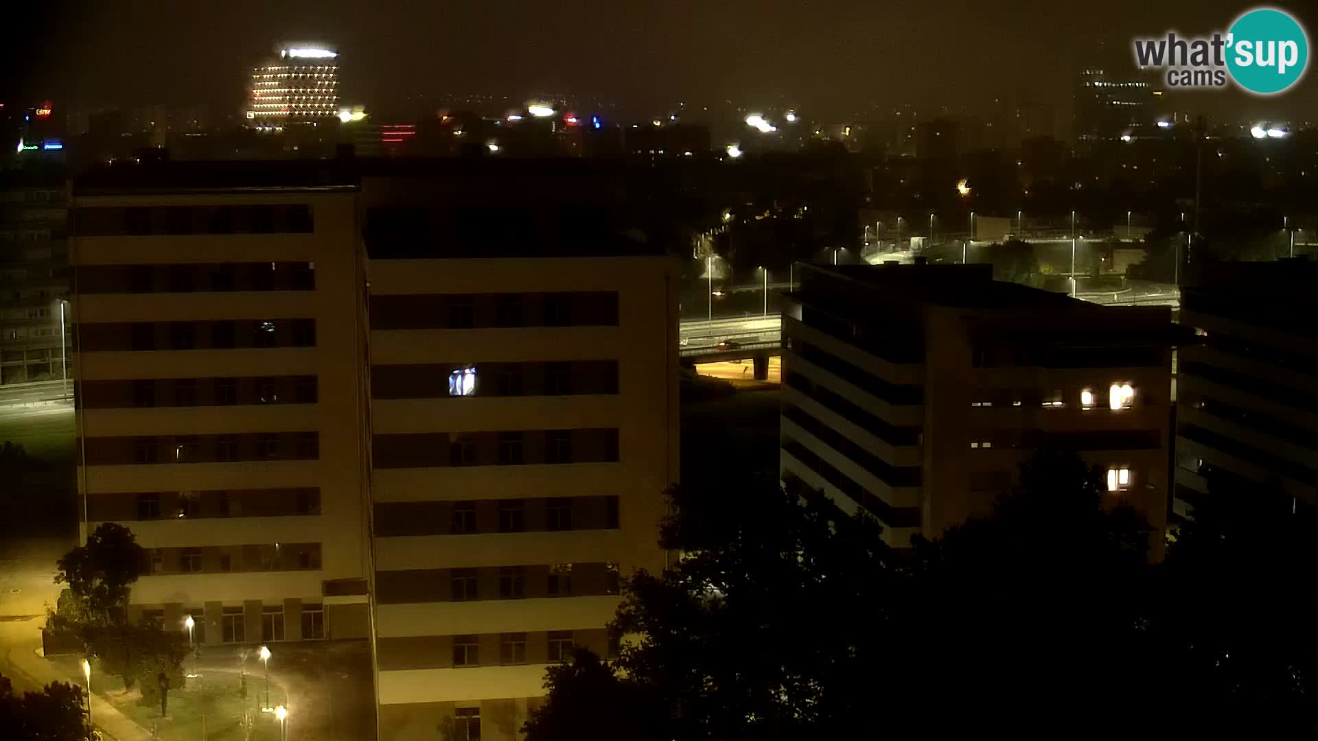 Live-Kreisverkehr Slavonska und Marin Držić Avenue zur Zagreb Webcam