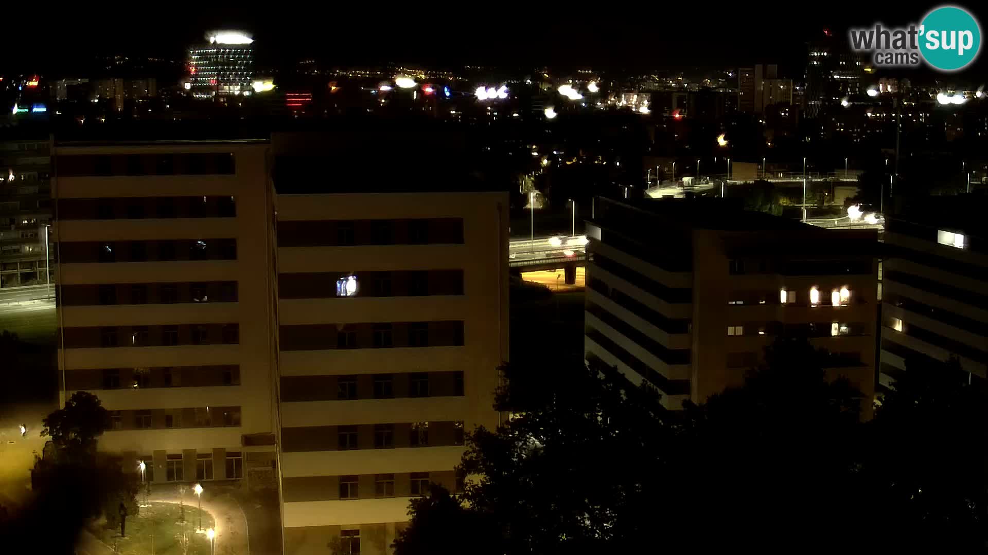 Rond-point en direct traversant les avenues Slavonska et Marin Držić à Zagreb webcam