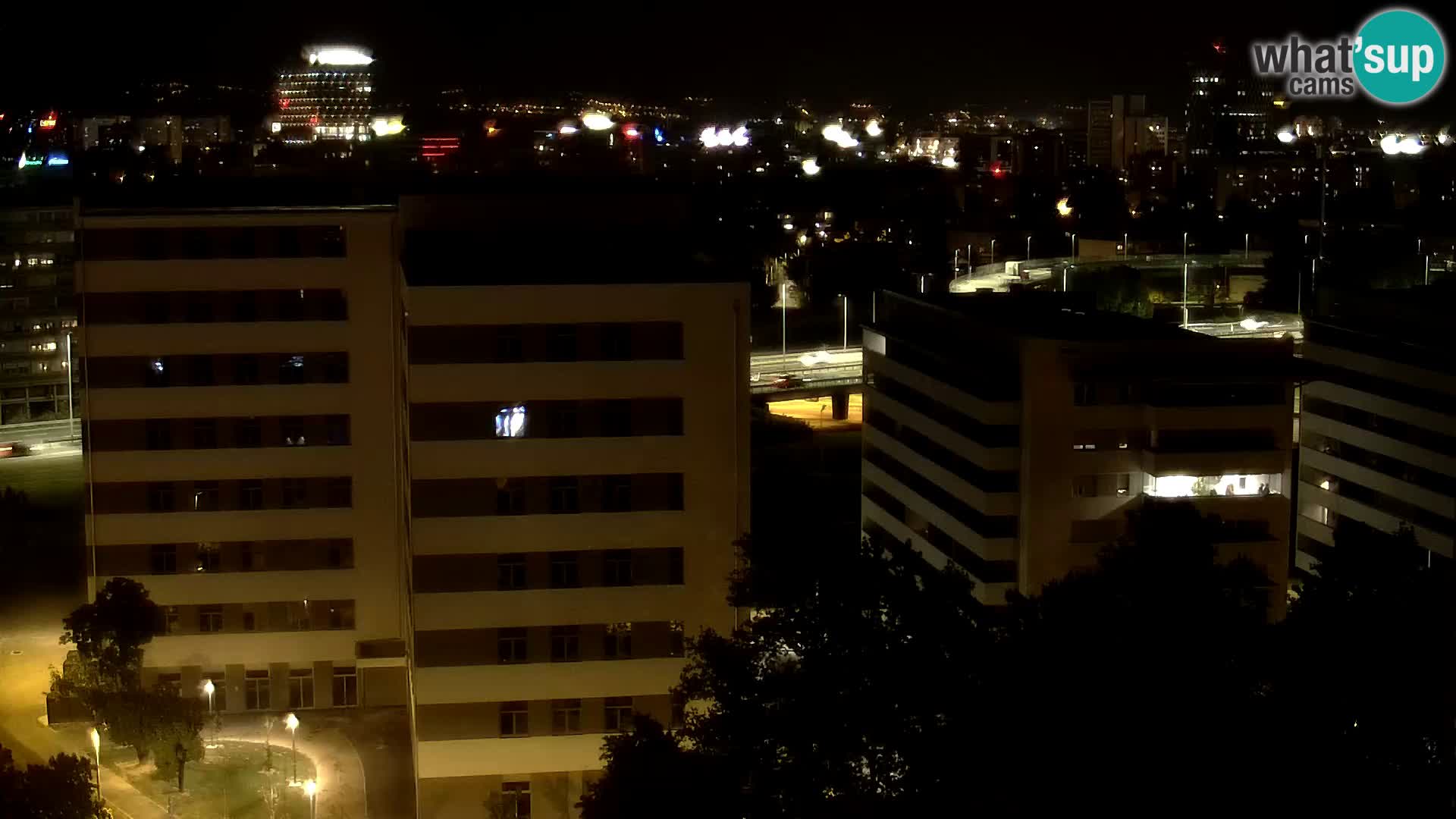 Live-Kreisverkehr Slavonska und Marin Držić Avenue zur Zagreb Webcam