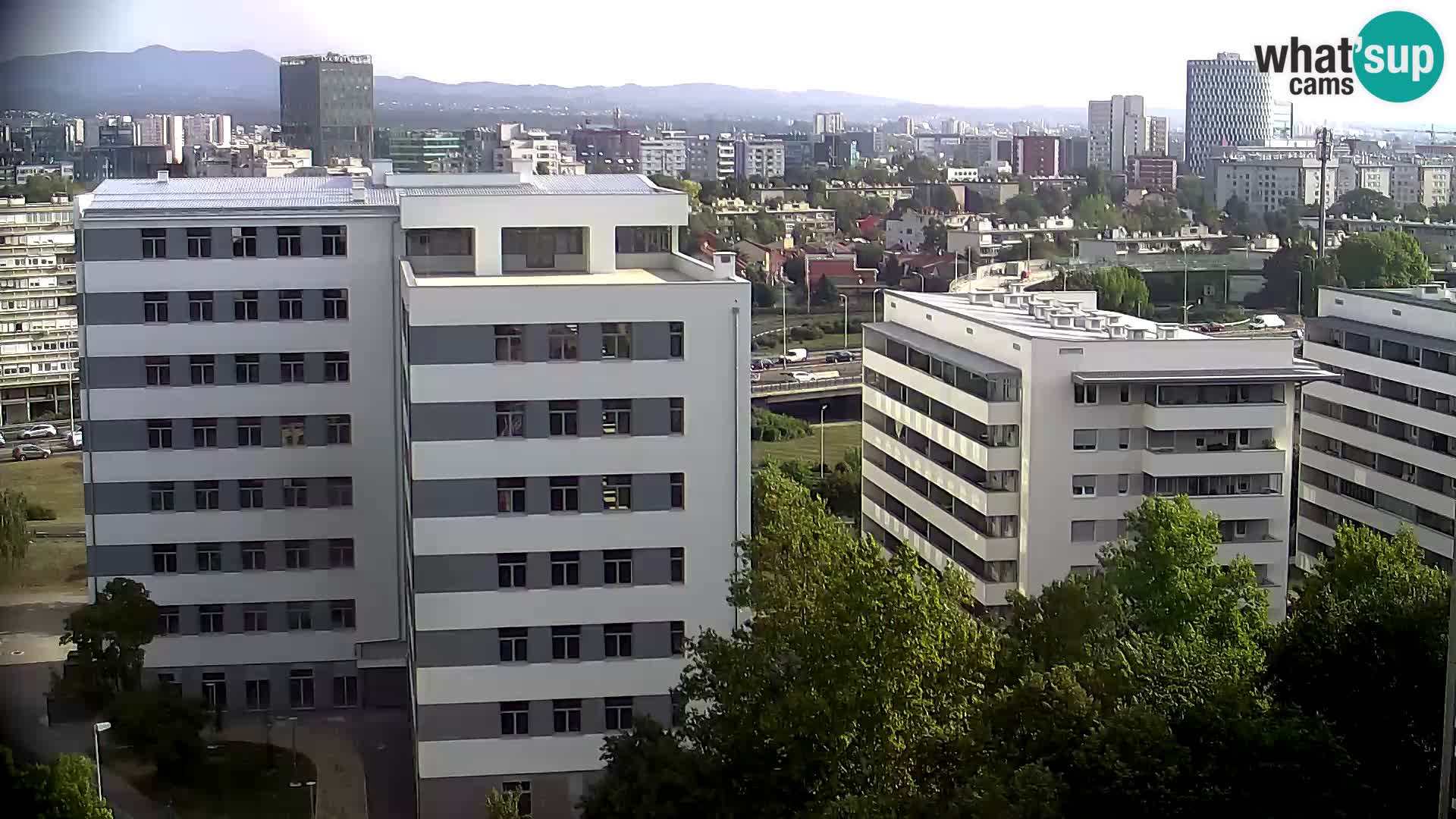 Rotatoria e incrocio viale Slavonska e Marin Držić  – webcam di Zagabria