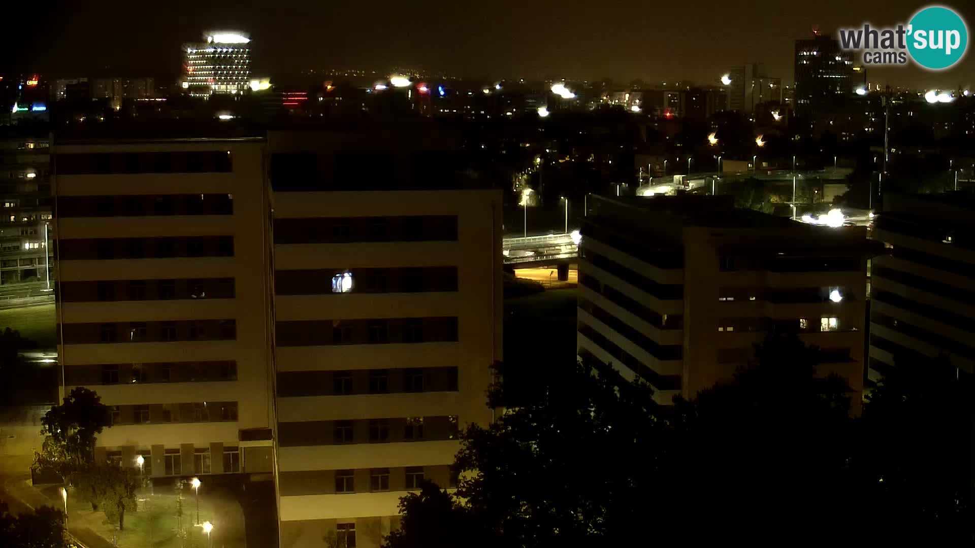 Rotonda en vivo que cruza Slavonska y Marin Držić Avenue en Zagreb webcam