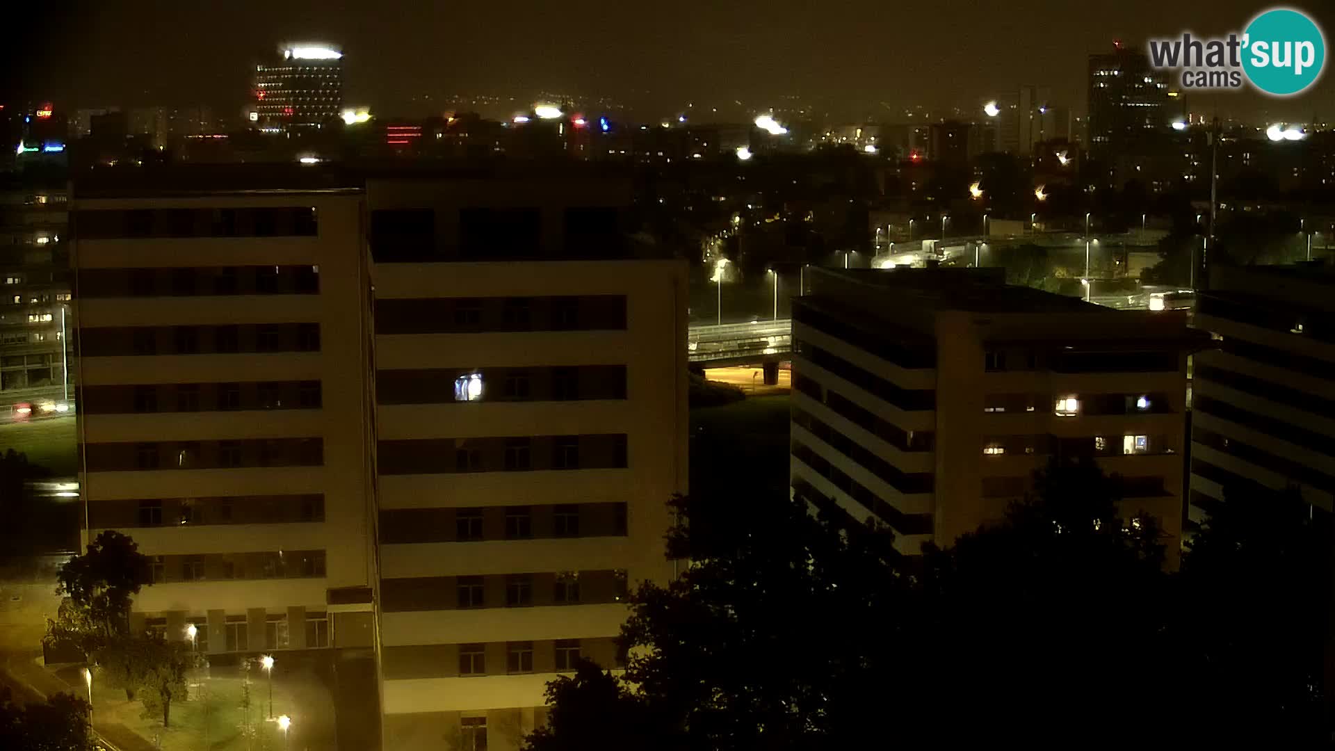 Live-Kreisverkehr Slavonska und Marin Držić Avenue zur Zagreb Webcam