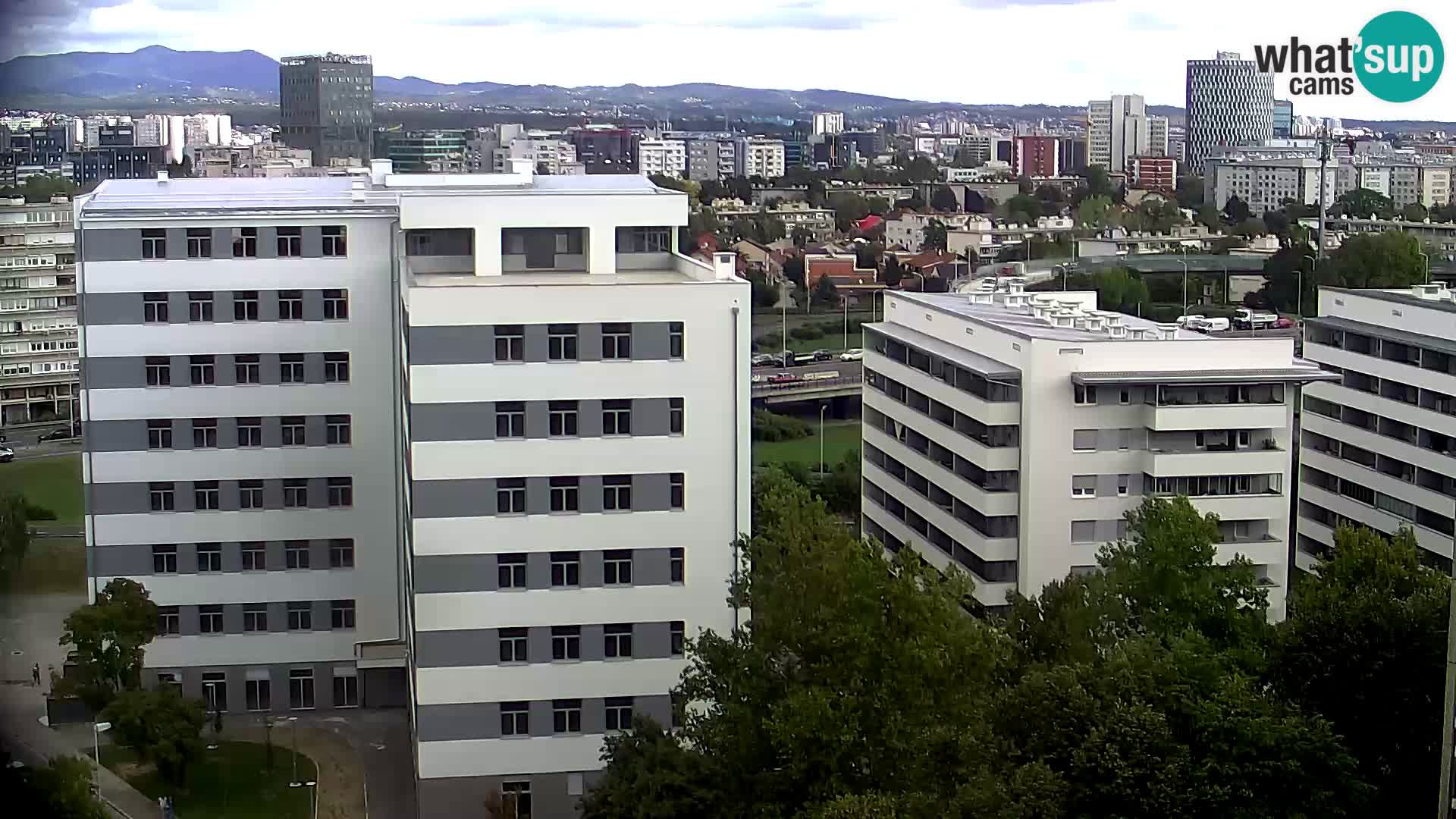 Rotatoria e incrocio viale Slavonska e Marin Držić  – webcam di Zagabria
