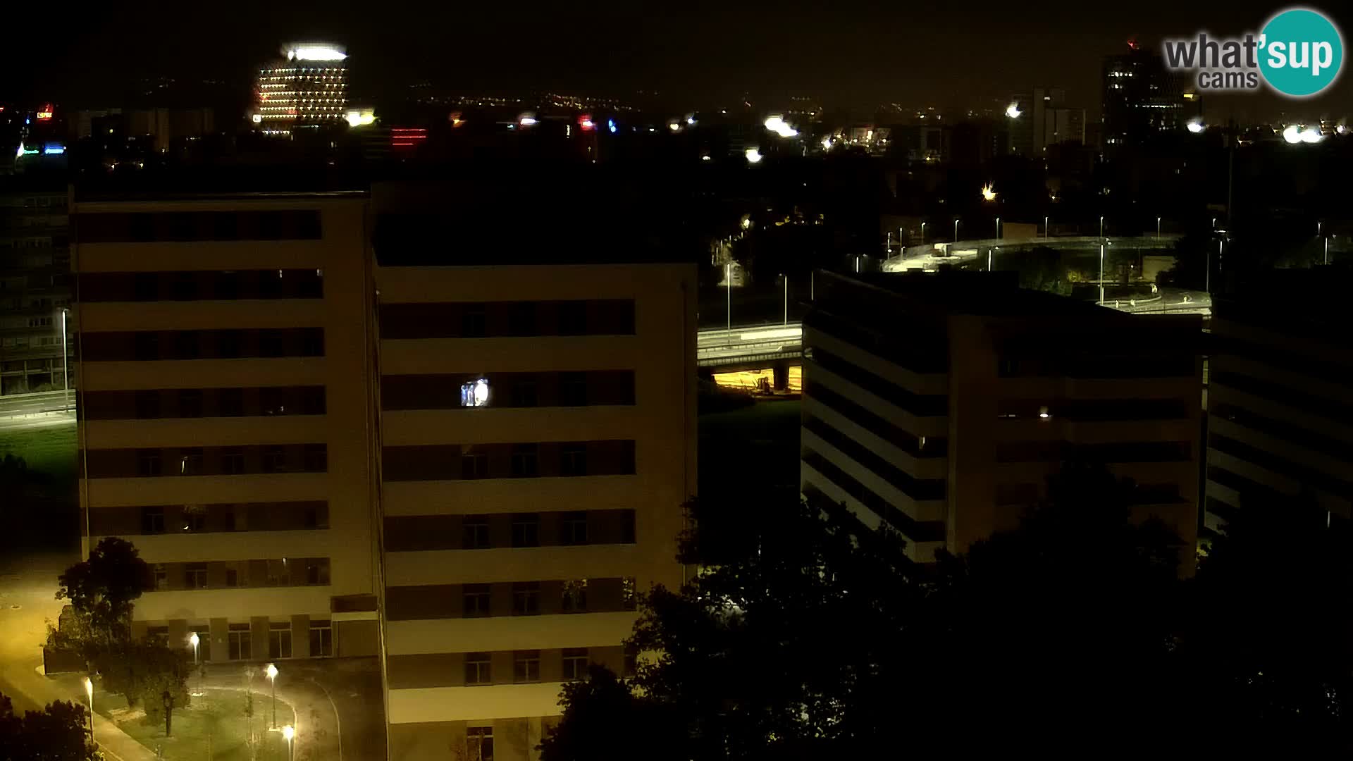 Live-Kreisverkehr Slavonska und Marin Držić Avenue zur Zagreb Webcam