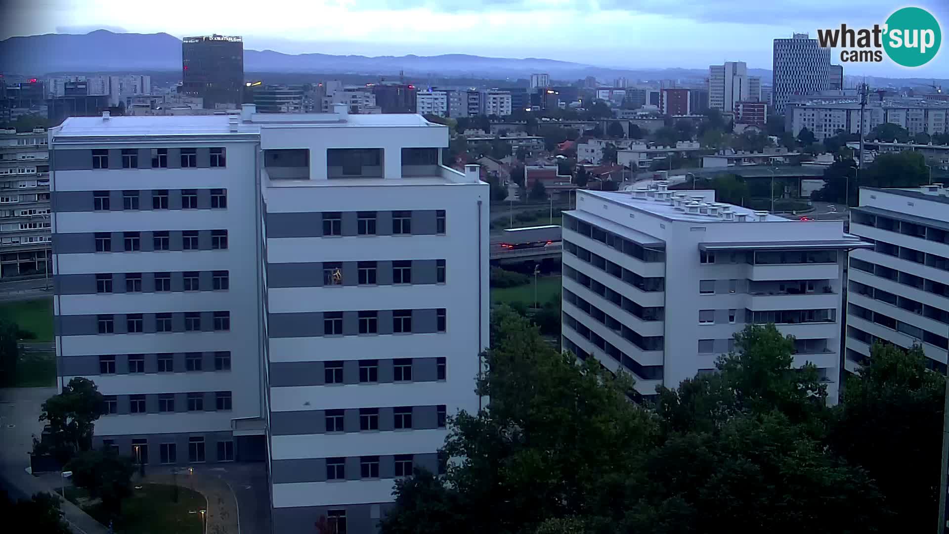 Rotatoria e incrocio viale Slavonska e Marin Držić  – webcam di Zagabria
