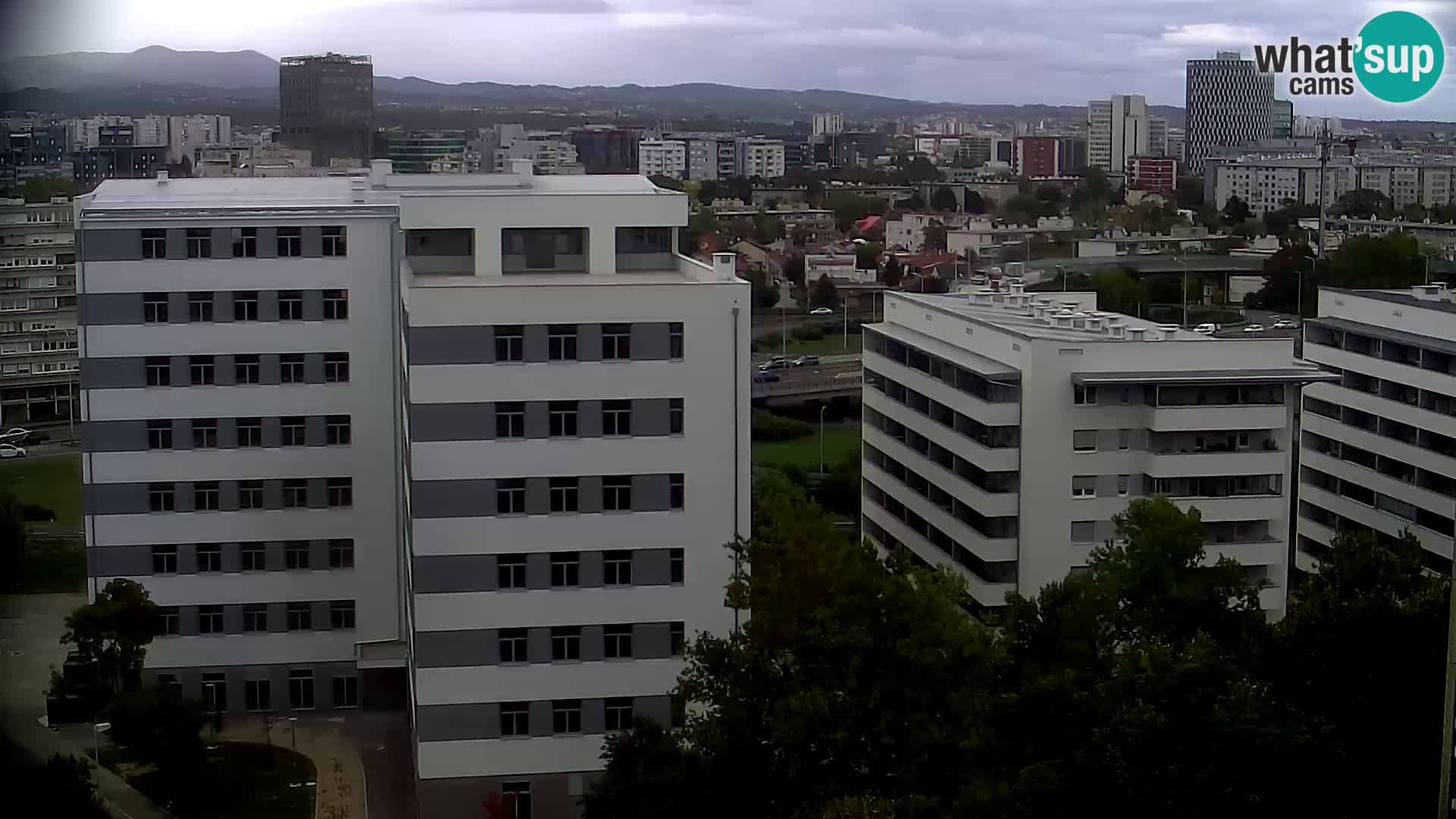 Live Interchange of Slavonska Avenue and Marin Držić Avenue in Zagreb webcam