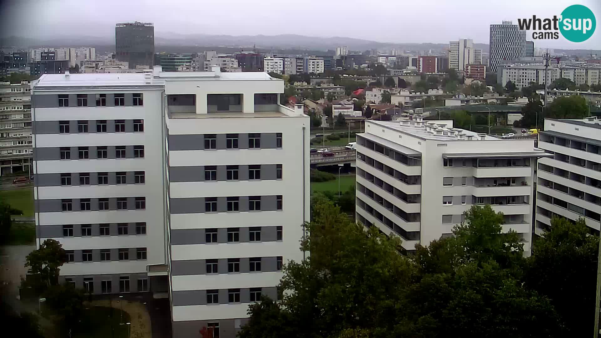 Live Interchange of Slavonska Avenue and Marin Držić Avenue in Zagreb webcam