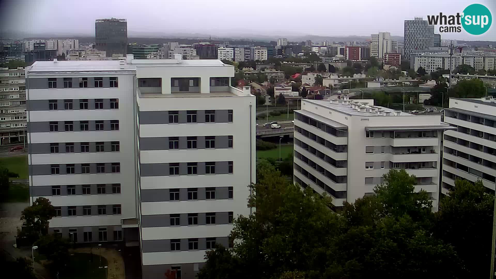 Live Interchange of Slavonska Avenue and Marin Držić Avenue in Zagreb webcam