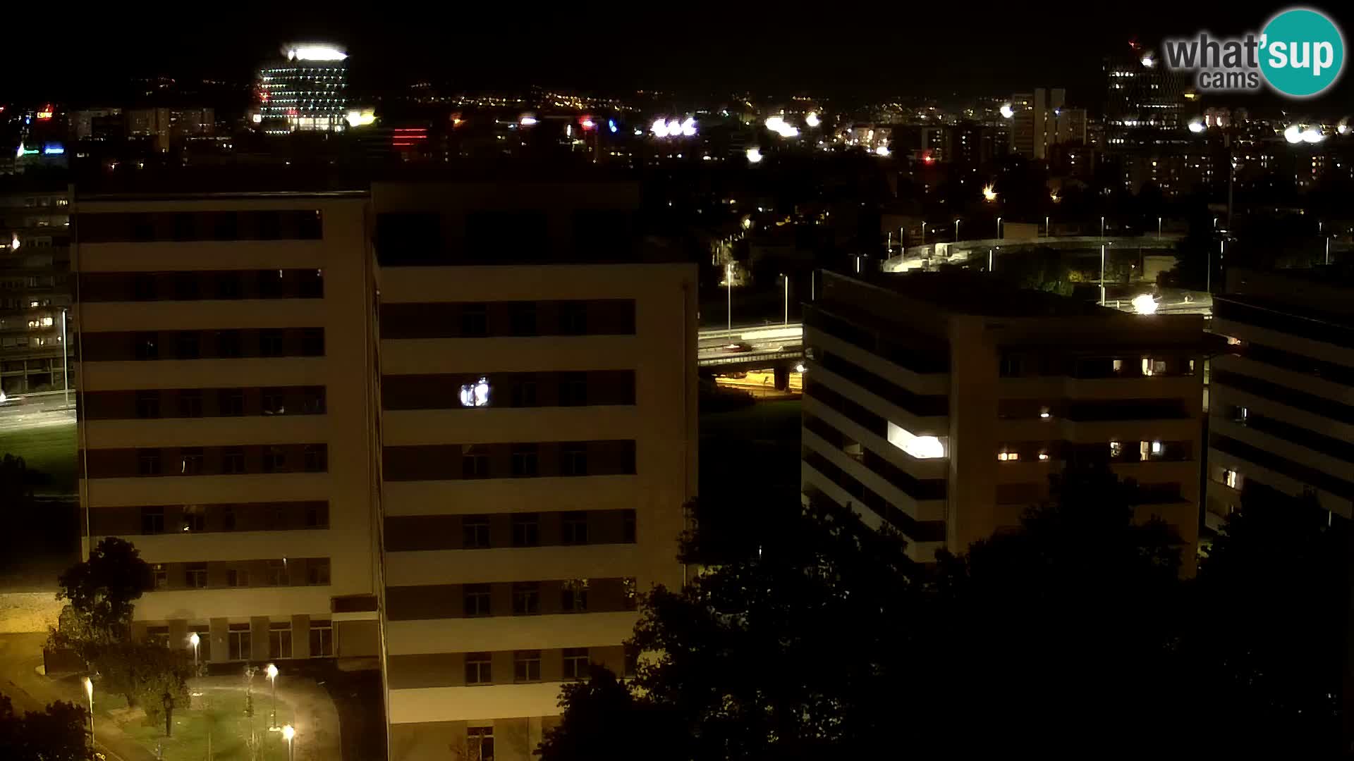 Live Interchange of Slavonska Avenue and Marin Držić Avenue in Zagreb webcam