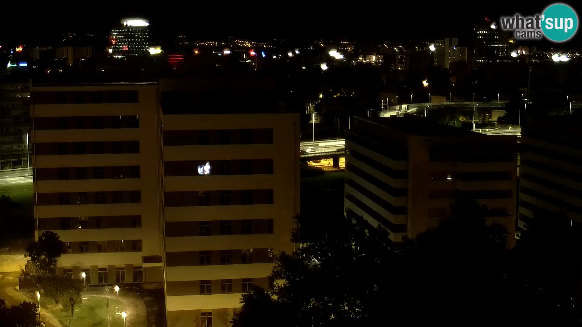 Rotonda en vivo que cruza Slavonska y Marin Držić Avenue en Zagreb webcam