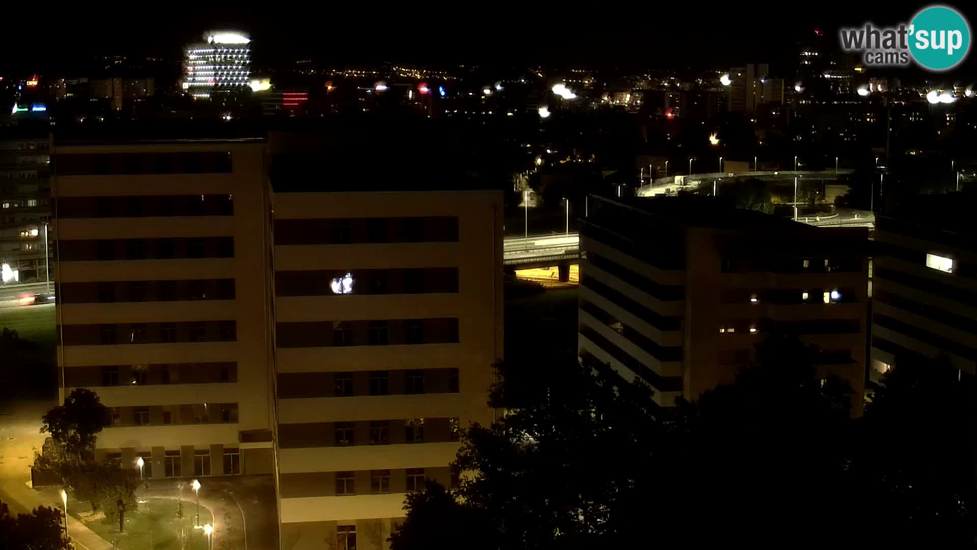Live Interchange of Slavonska Avenue and Marin Držić Avenue in Zagreb webcam