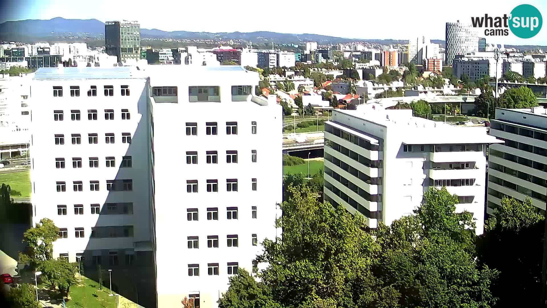Live Interchange of Slavonska Avenue and Marin Držić Avenue in Zagreb webcam