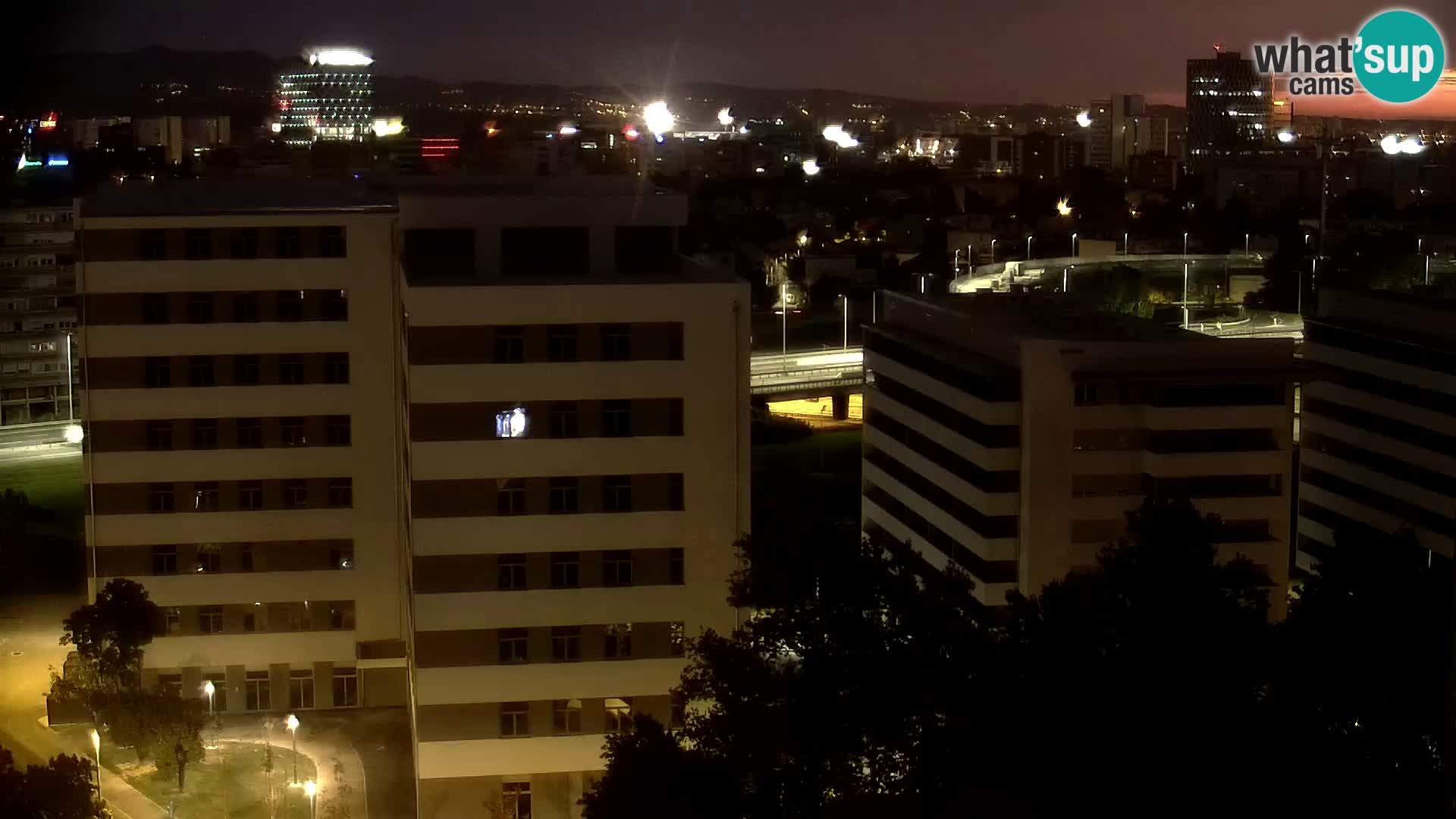 Rotatoria e incrocio viale Slavonska e Marin Držić  – webcam di Zagabria