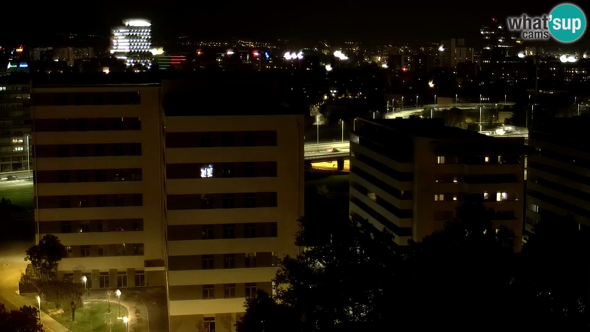 Live-Kreisverkehr Slavonska und Marin Držić Avenue zur Zagreb Webcam