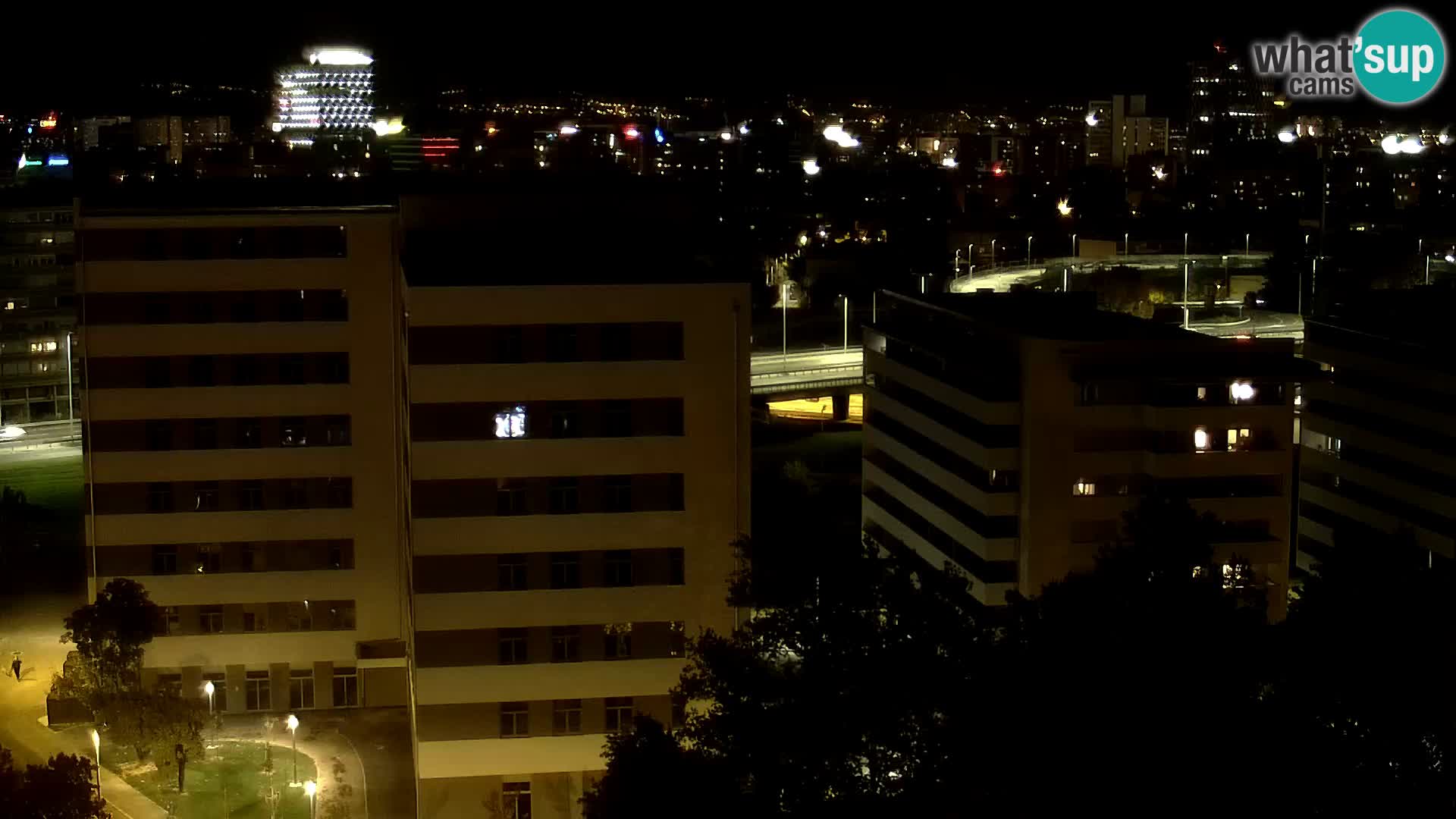 Live Interchange of Slavonska Avenue and Marin Držić Avenue in Zagreb webcam