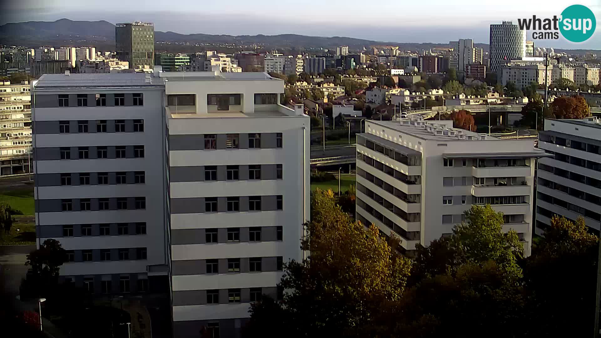 Live Interchange of Slavonska Avenue and Marin Držić Avenue in Zagreb webcam
