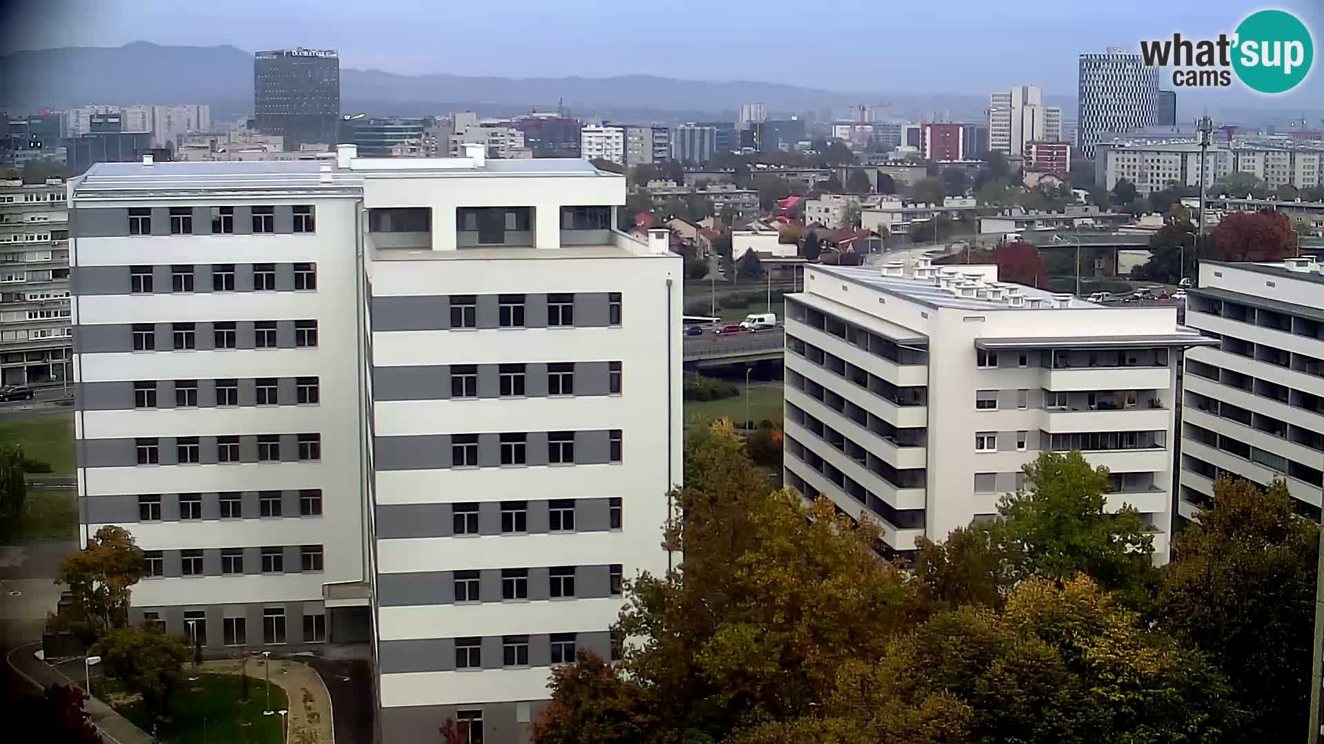 Live Interchange of Slavonska Avenue and Marin Držić Avenue in Zagreb webcam