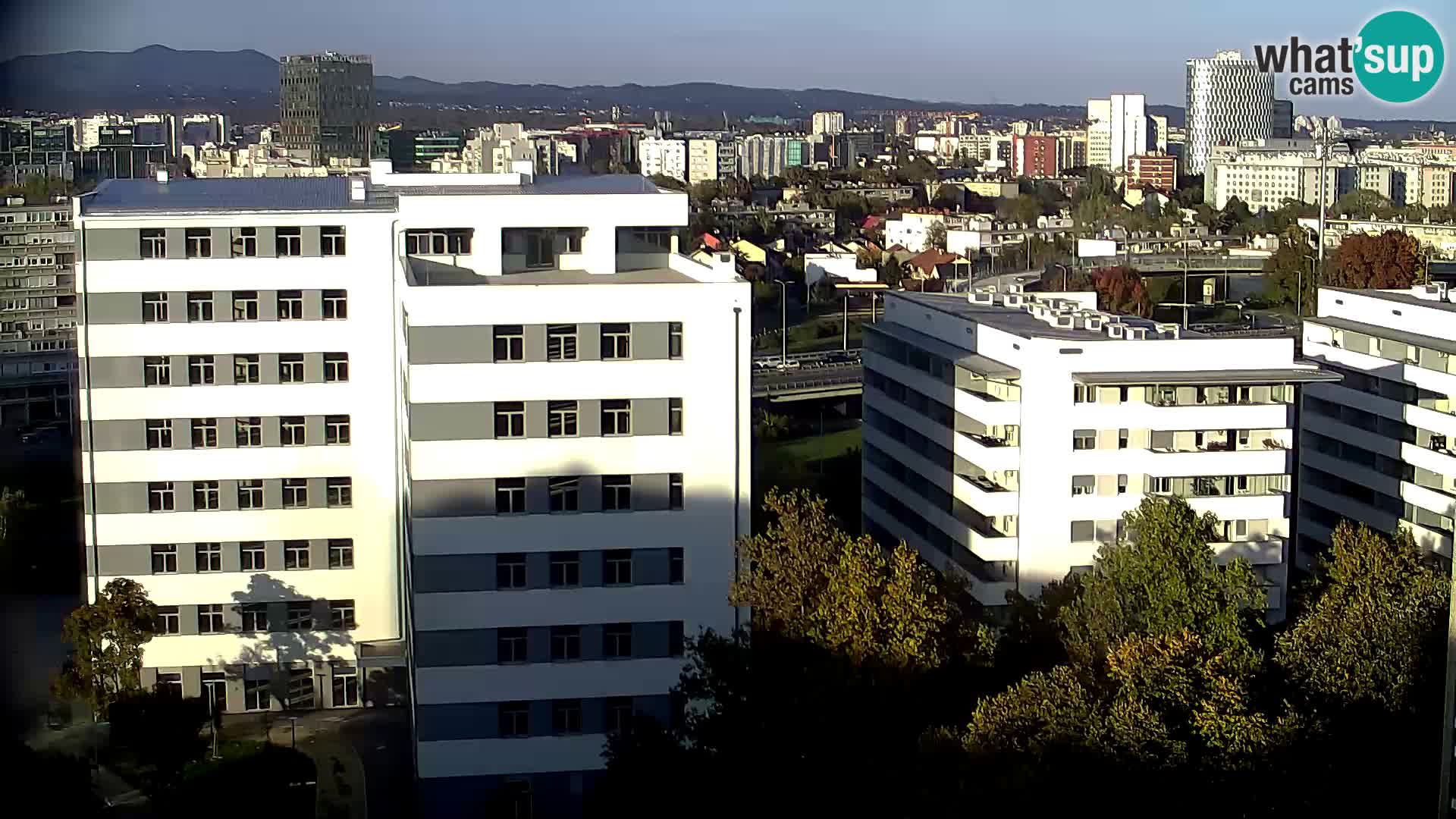 Live Interchange of Slavonska Avenue and Marin Držić Avenue in Zagreb webcam