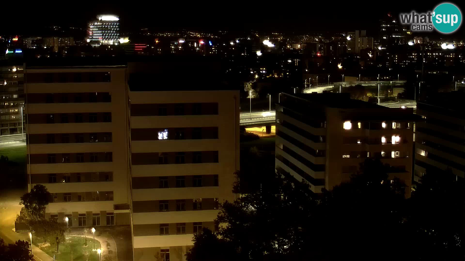 Live Interchange of Slavonska Avenue and Marin Držić Avenue in Zagreb webcam