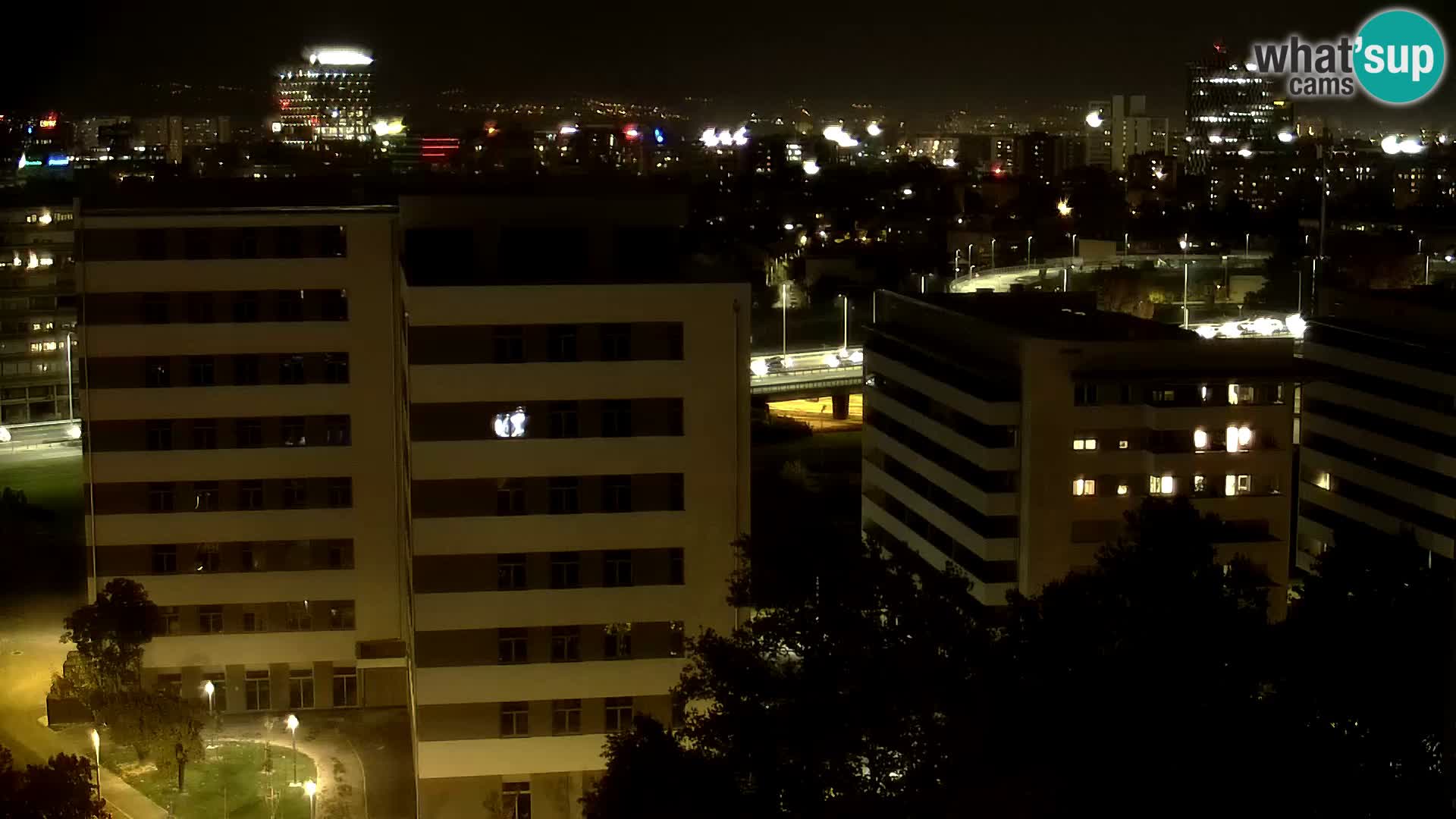Live Interchange of Slavonska Avenue and Marin Držić Avenue in Zagreb webcam
