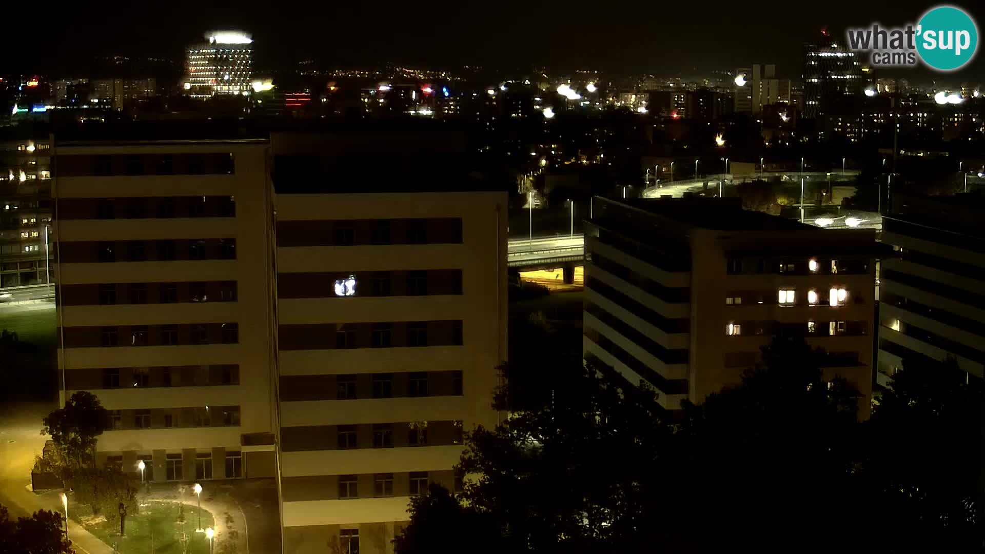 Krožišče Slavonske in Marin Držićeve ulice v Zagrebu v živo