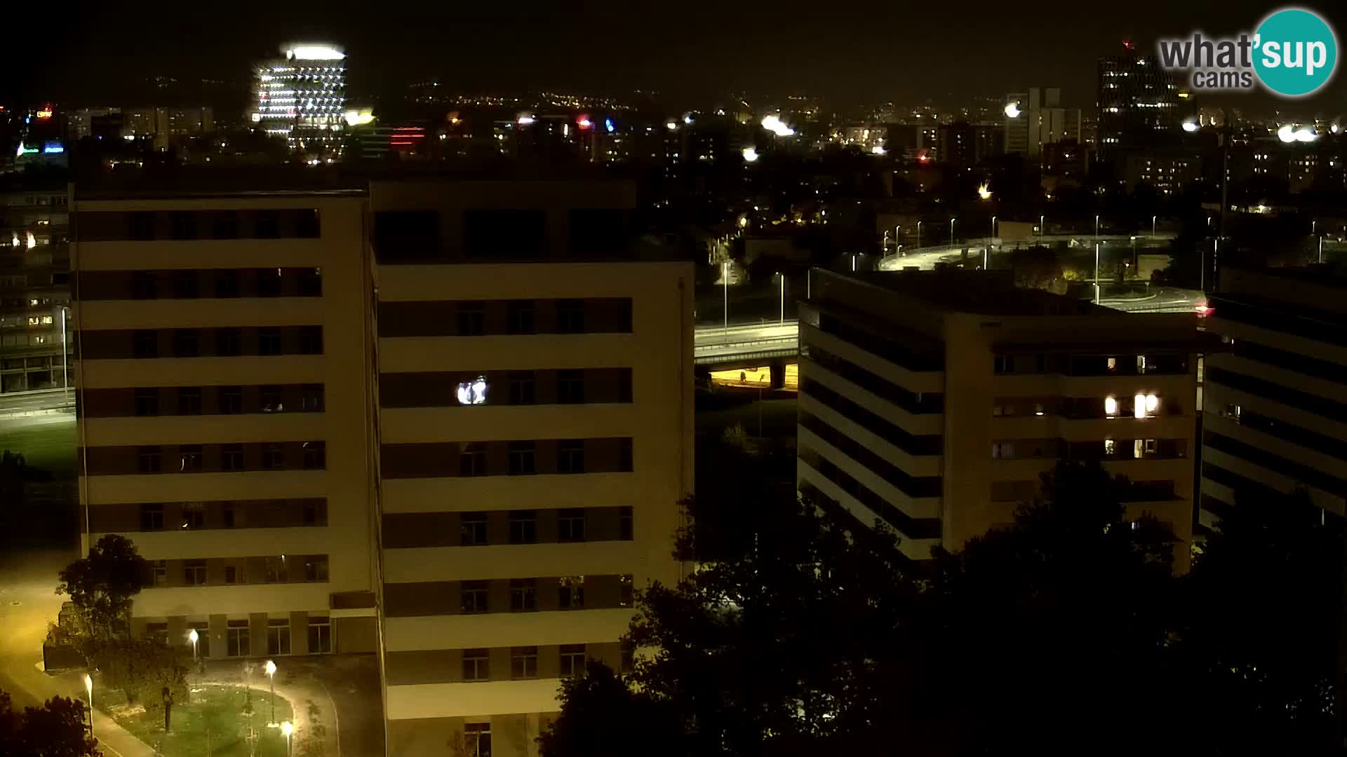 Live Interchange of Slavonska Avenue and Marin Držić Avenue in Zagreb webcam