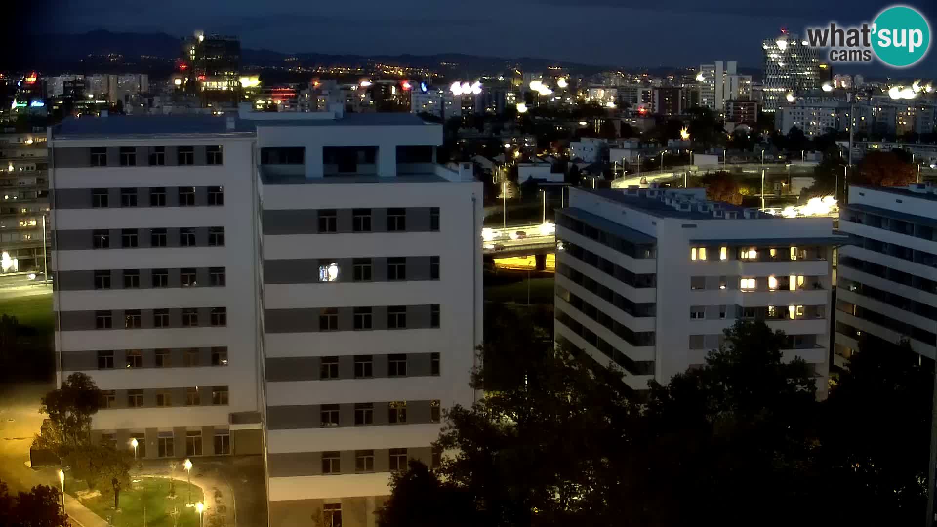 Live Interchange of Slavonska Avenue and Marin Držić Avenue in Zagreb webcam