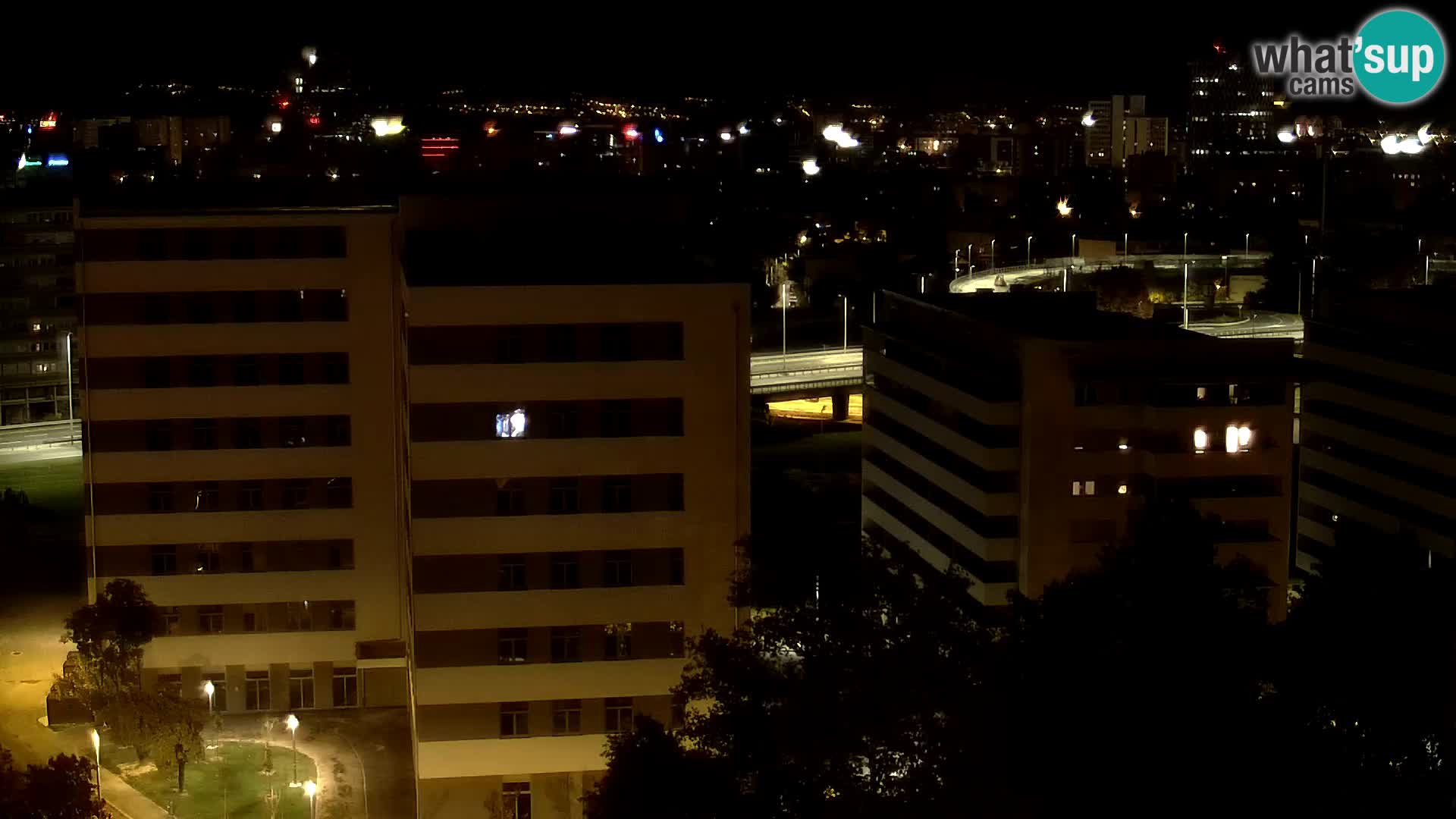 Rotonda en vivo que cruza Slavonska y Marin Držić Avenue en Zagreb webcam