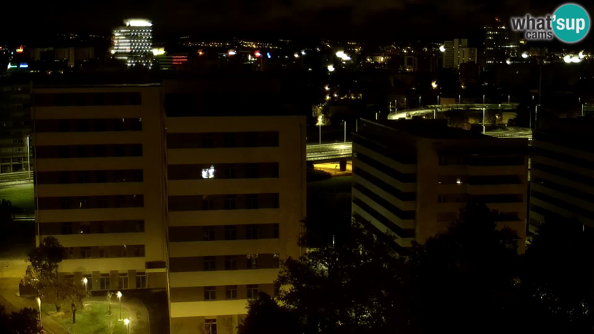 Rond-point en direct traversant les avenues Slavonska et Marin Držić à Zagreb webcam