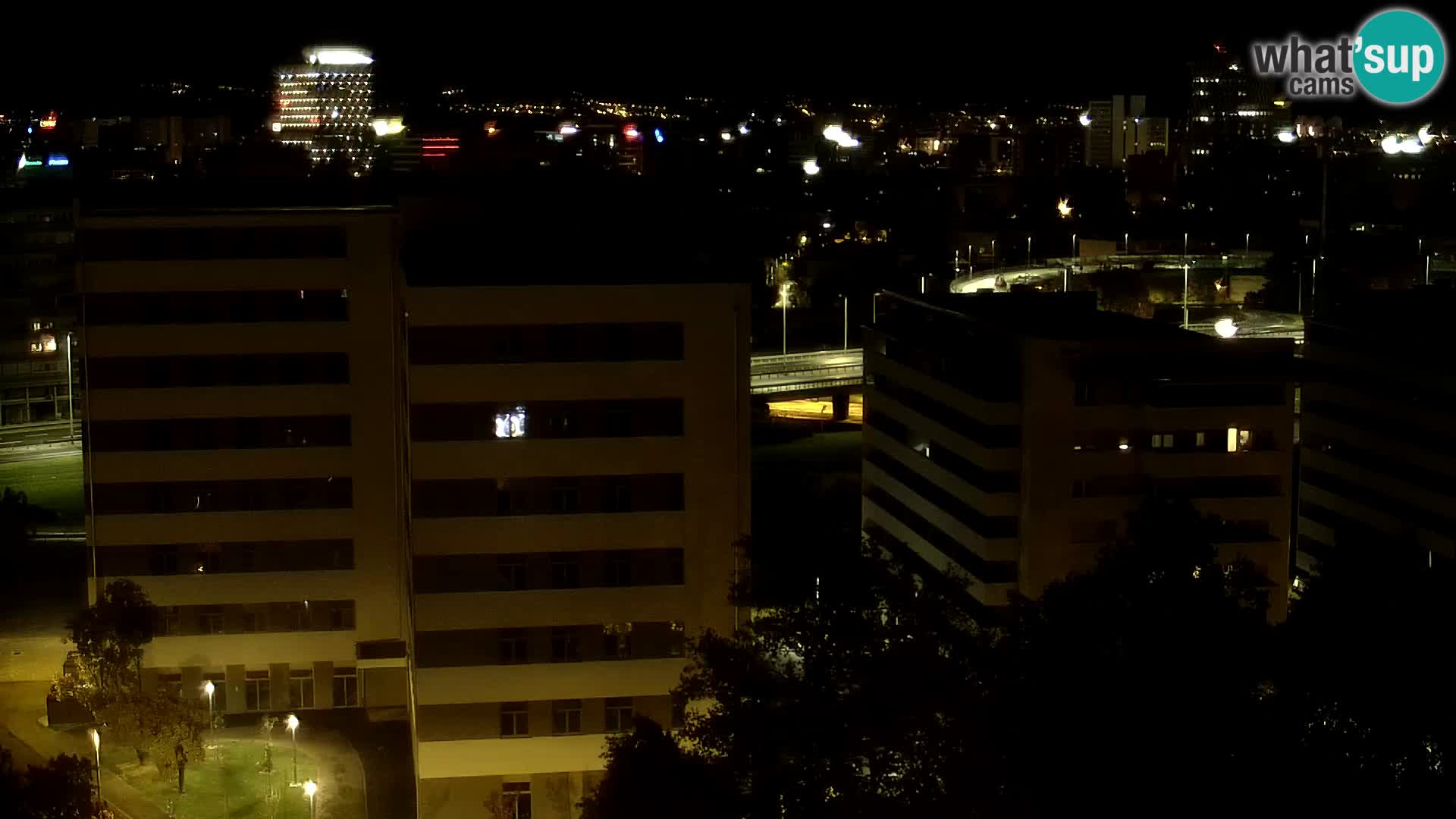 Krožišče Slavonske in Marin Držićeve ulice v Zagrebu v živo