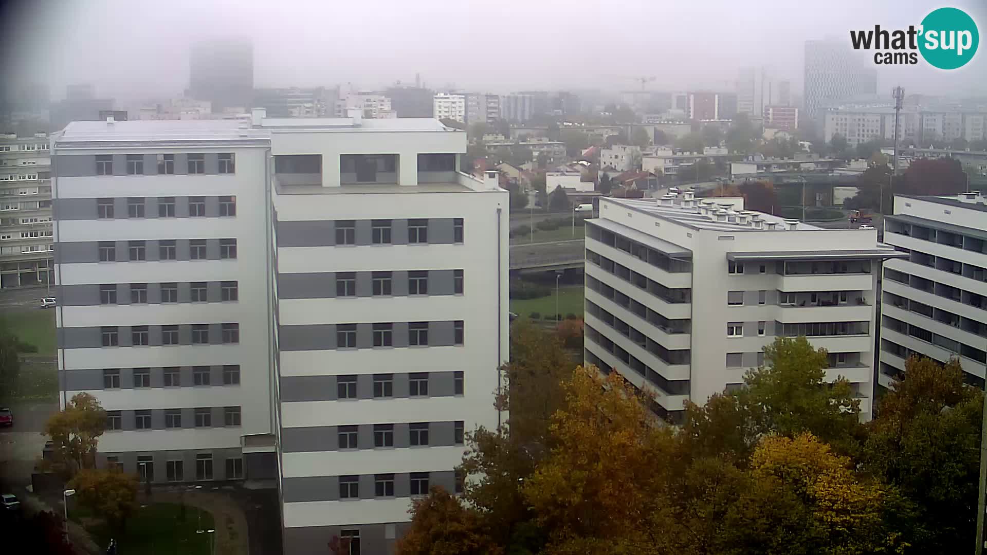 Rotatoria e incrocio viale Slavonska e Marin Držić  – webcam di Zagabria