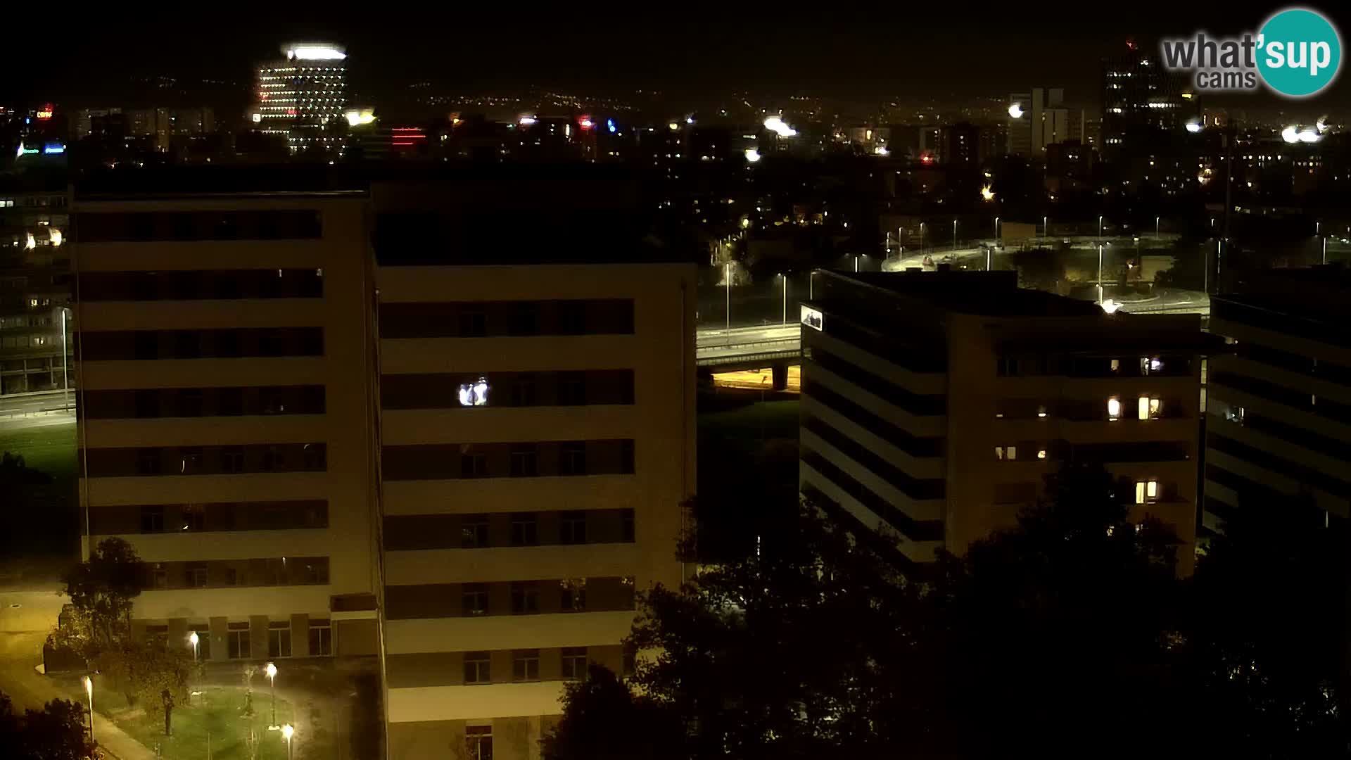 Krožišče Slavonske in Marin Držićeve ulice v Zagrebu v živo