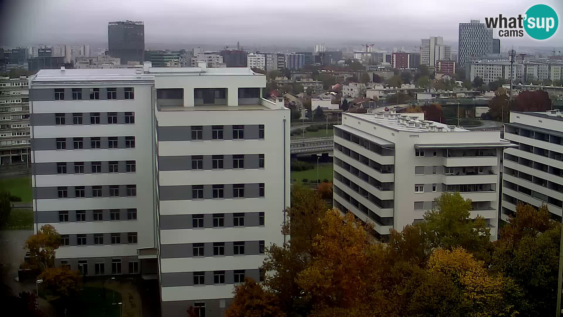 Rotatoria e incrocio viale Slavonska e Marin Držić  – webcam di Zagabria