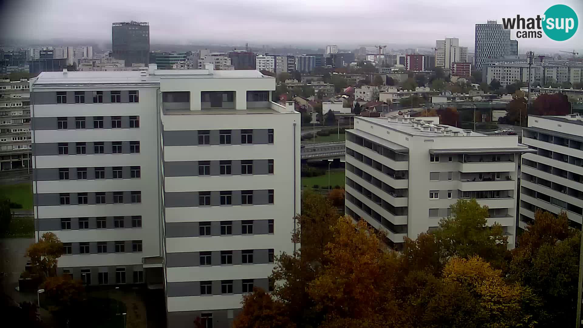 Rotatoria e incrocio viale Slavonska e Marin Držić  – webcam di Zagabria