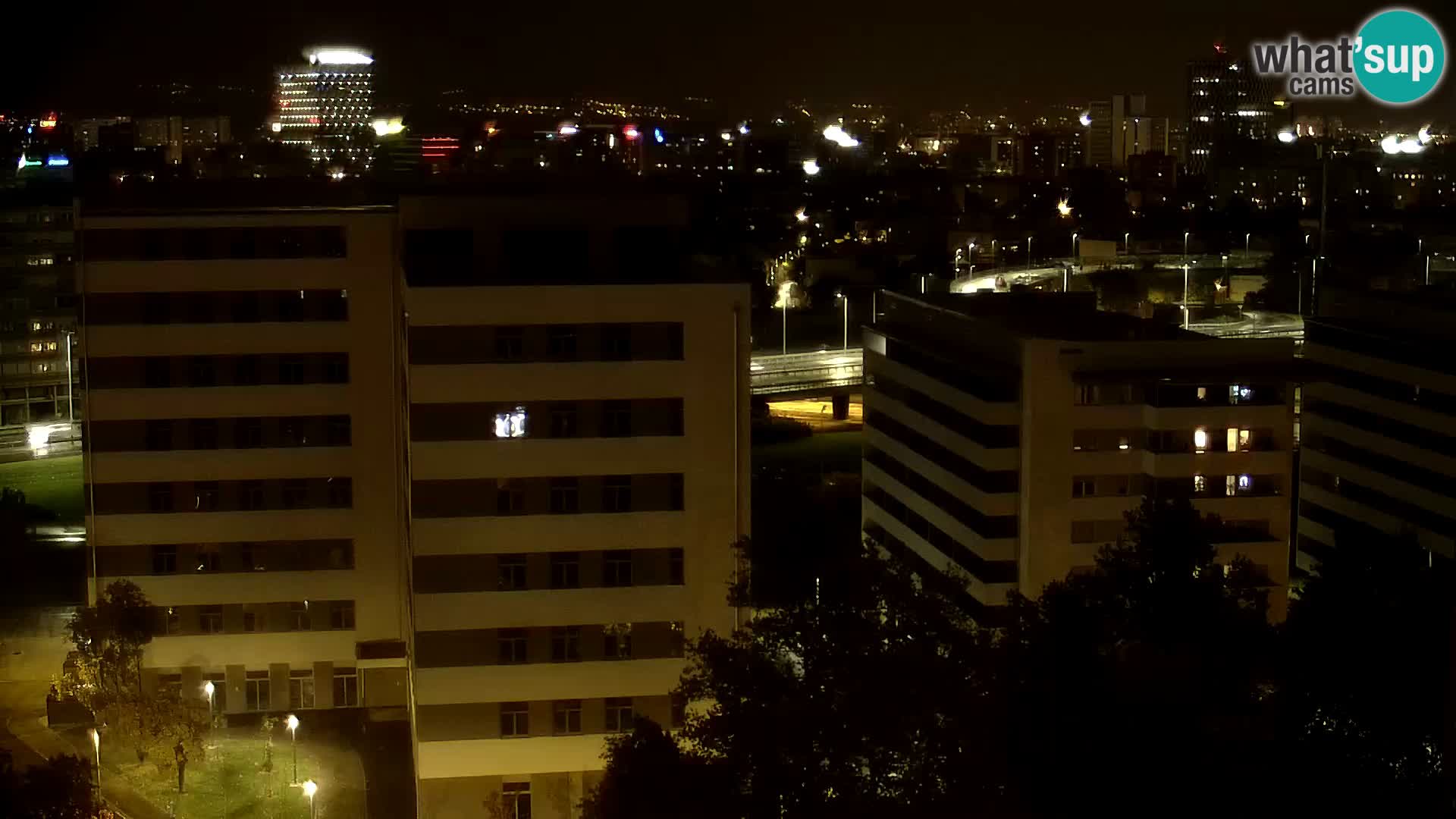 Live Interchange of Slavonska Avenue and Marin Držić Avenue in Zagreb webcam