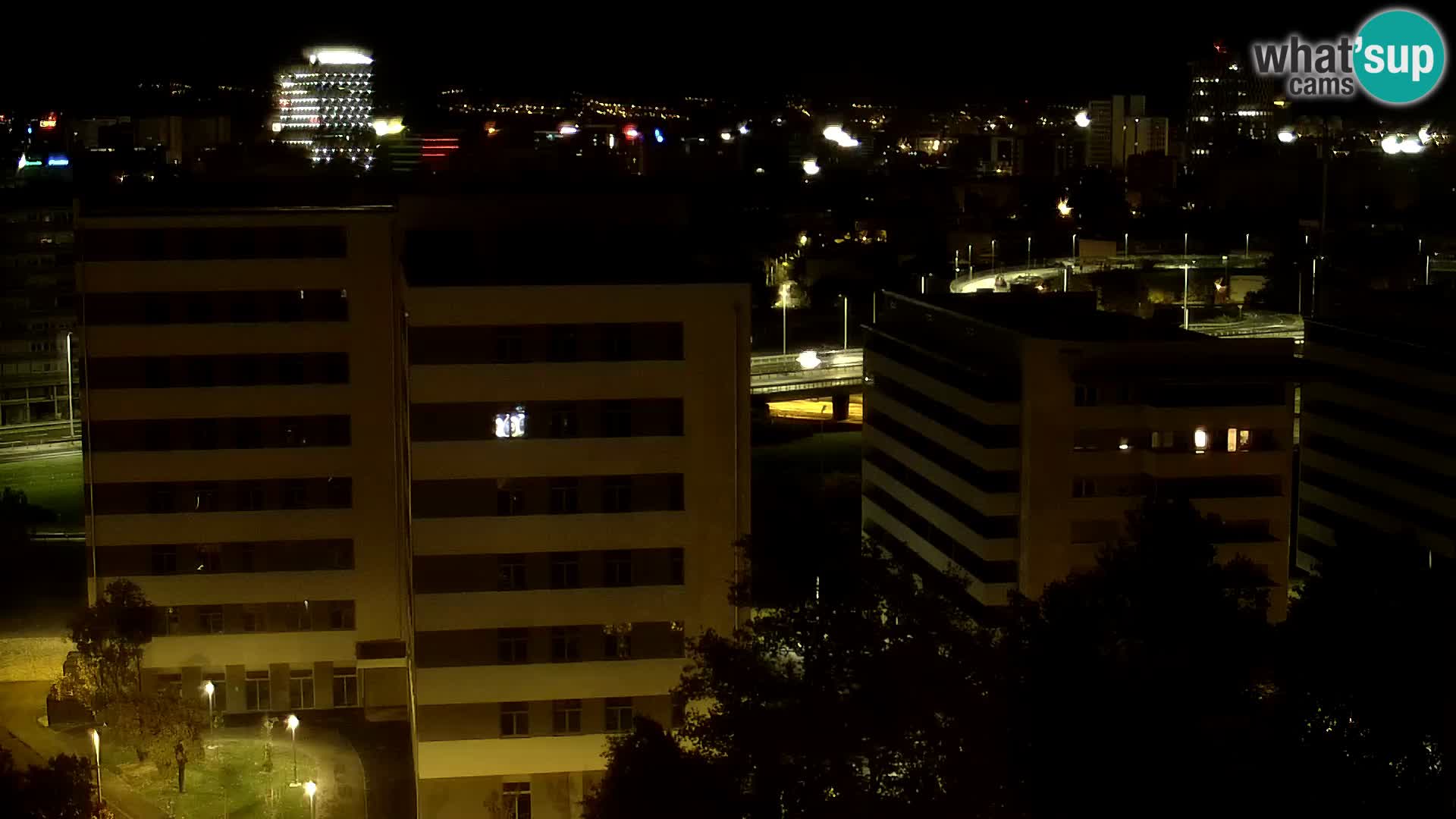 Krožišče Slavonske in Marin Držićeve ulice v Zagrebu v živo