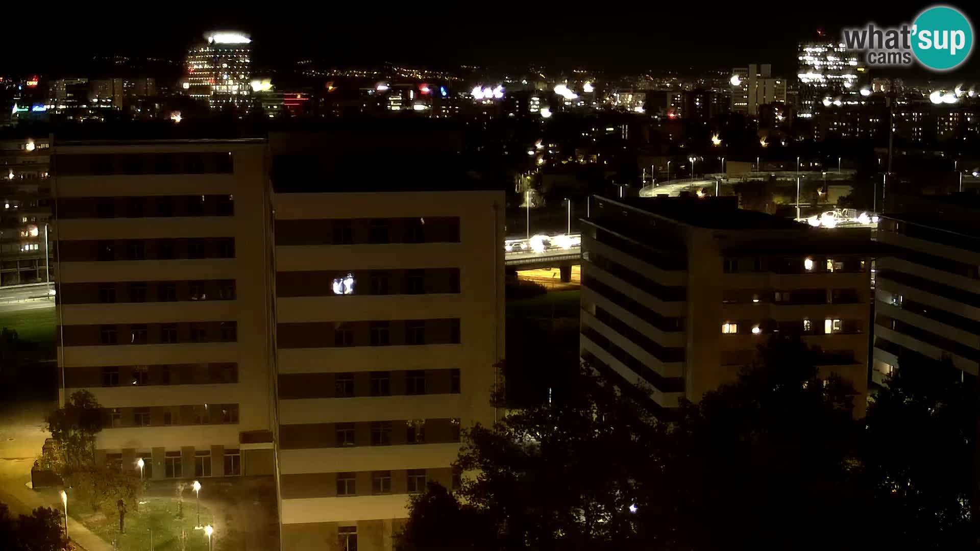 Live Interchange of Slavonska Avenue and Marin Držić Avenue in Zagreb webcam