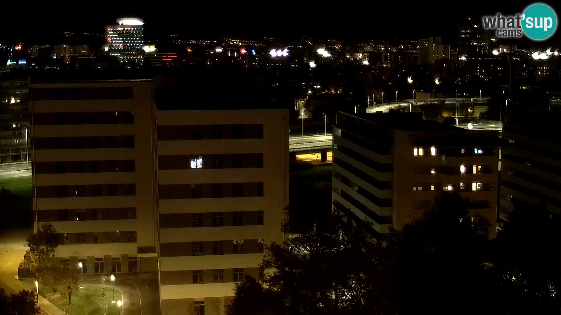 Krožišče Slavonske in Marin Držićeve ulice v Zagrebu v živo