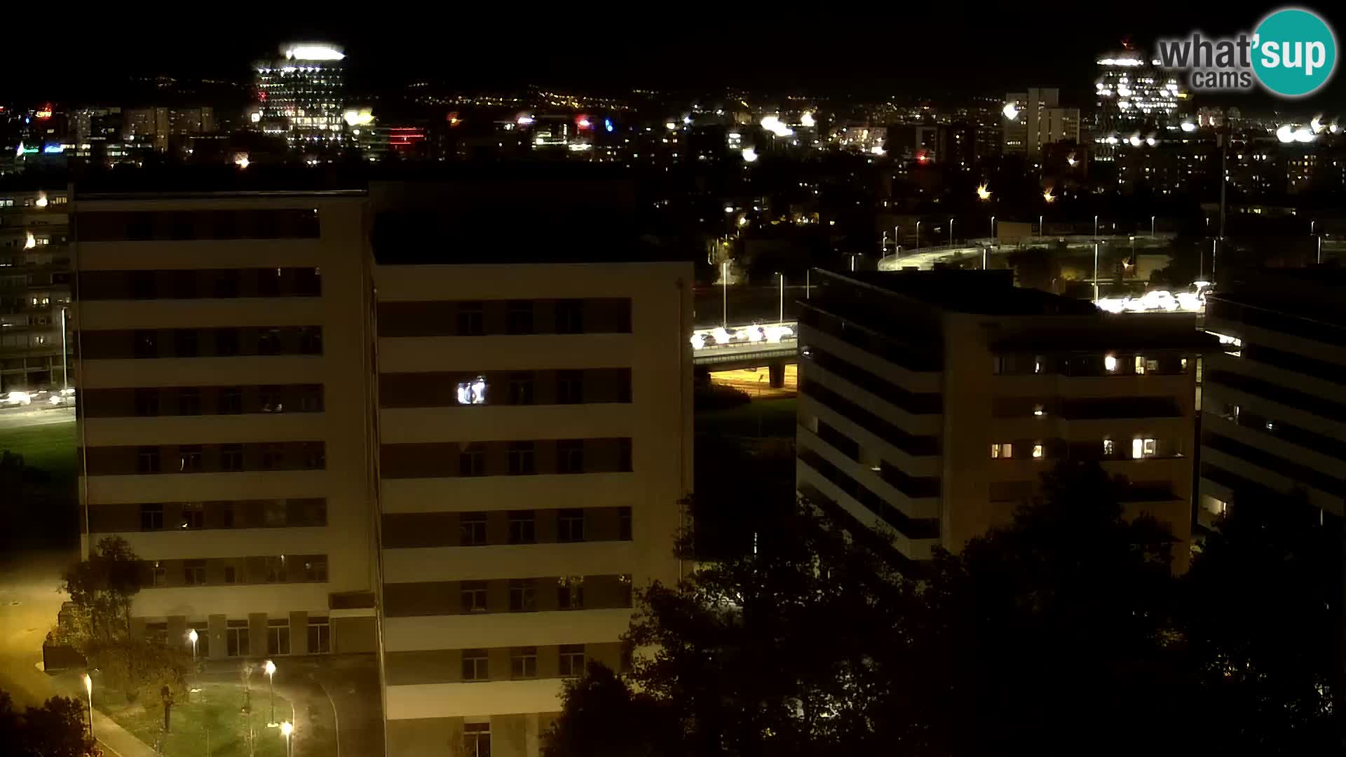 Live-Kreisverkehr Slavonska und Marin Držić Avenue zur Zagreb Webcam