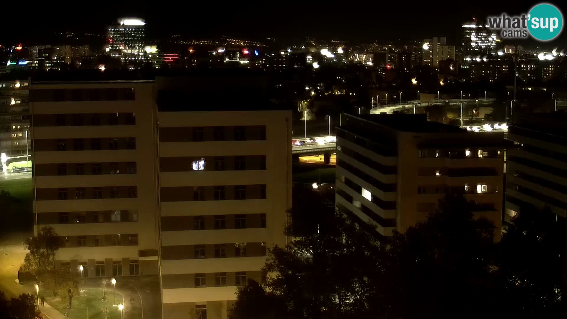 Live-Kreisverkehr Slavonska und Marin Držić Avenue zur Zagreb Webcam
