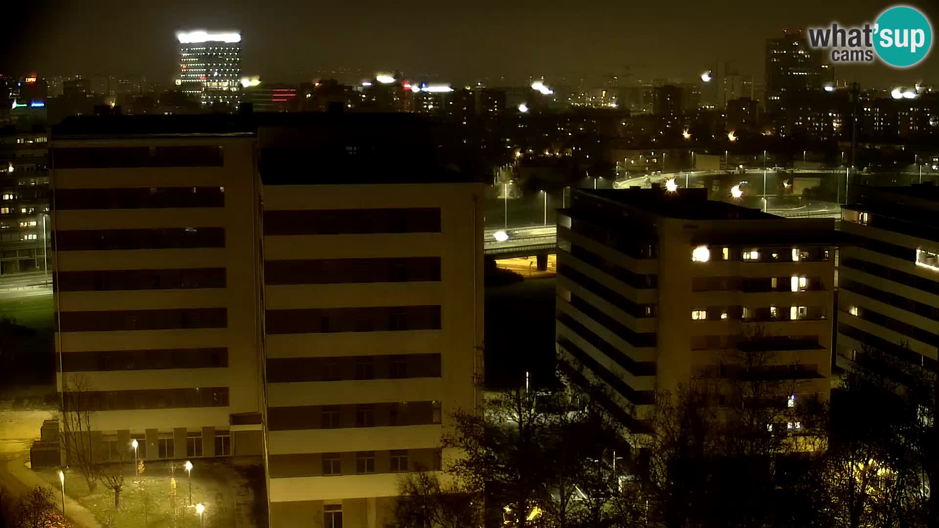 Live-Kreisverkehr Slavonska und Marin Držić Avenue zur Zagreb Webcam