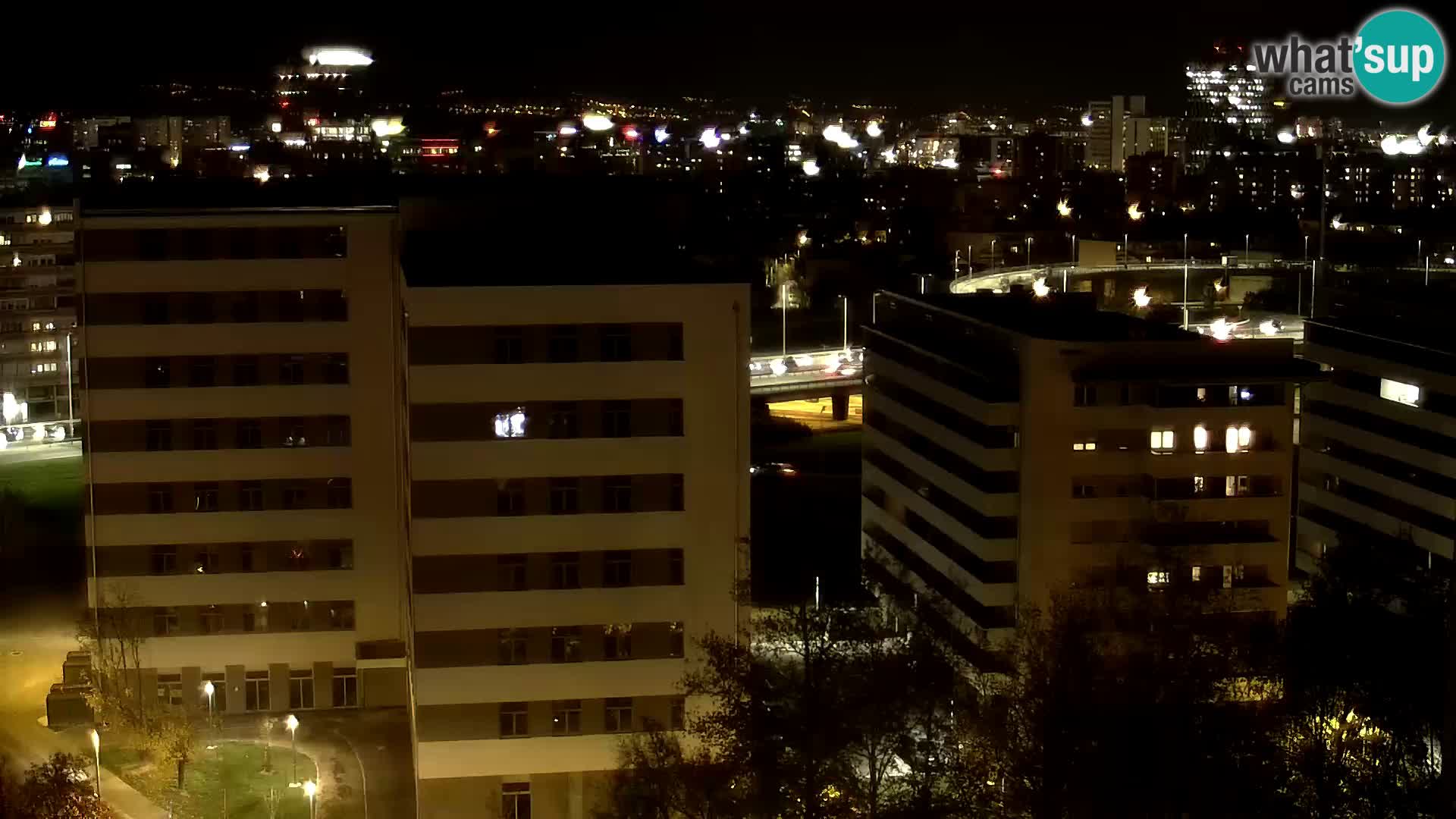 Live-Kreisverkehr Slavonska und Marin Držić Avenue zur Zagreb Webcam