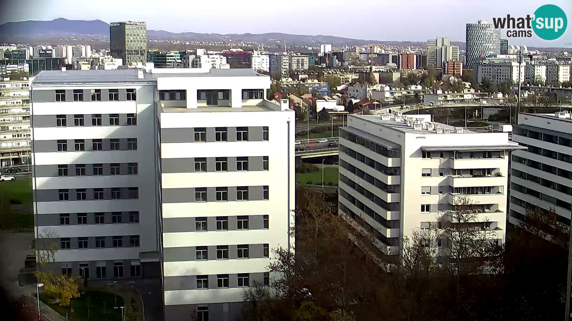 Rotatoria e incrocio viale Slavonska e Marin Držić – webcam di Zagabria