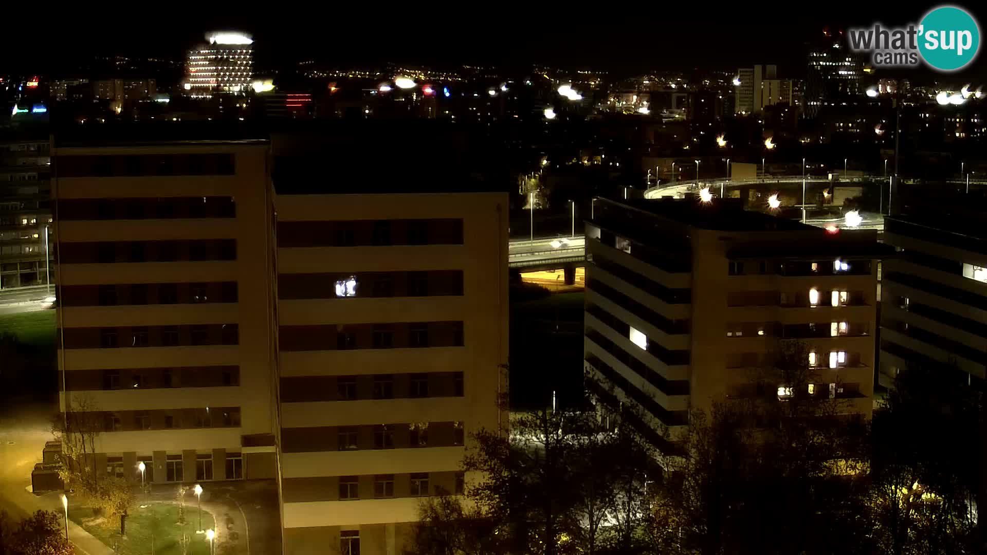 Live Interchange of Slavonska Avenue and Marin Držić Avenue in Zagreb webcam