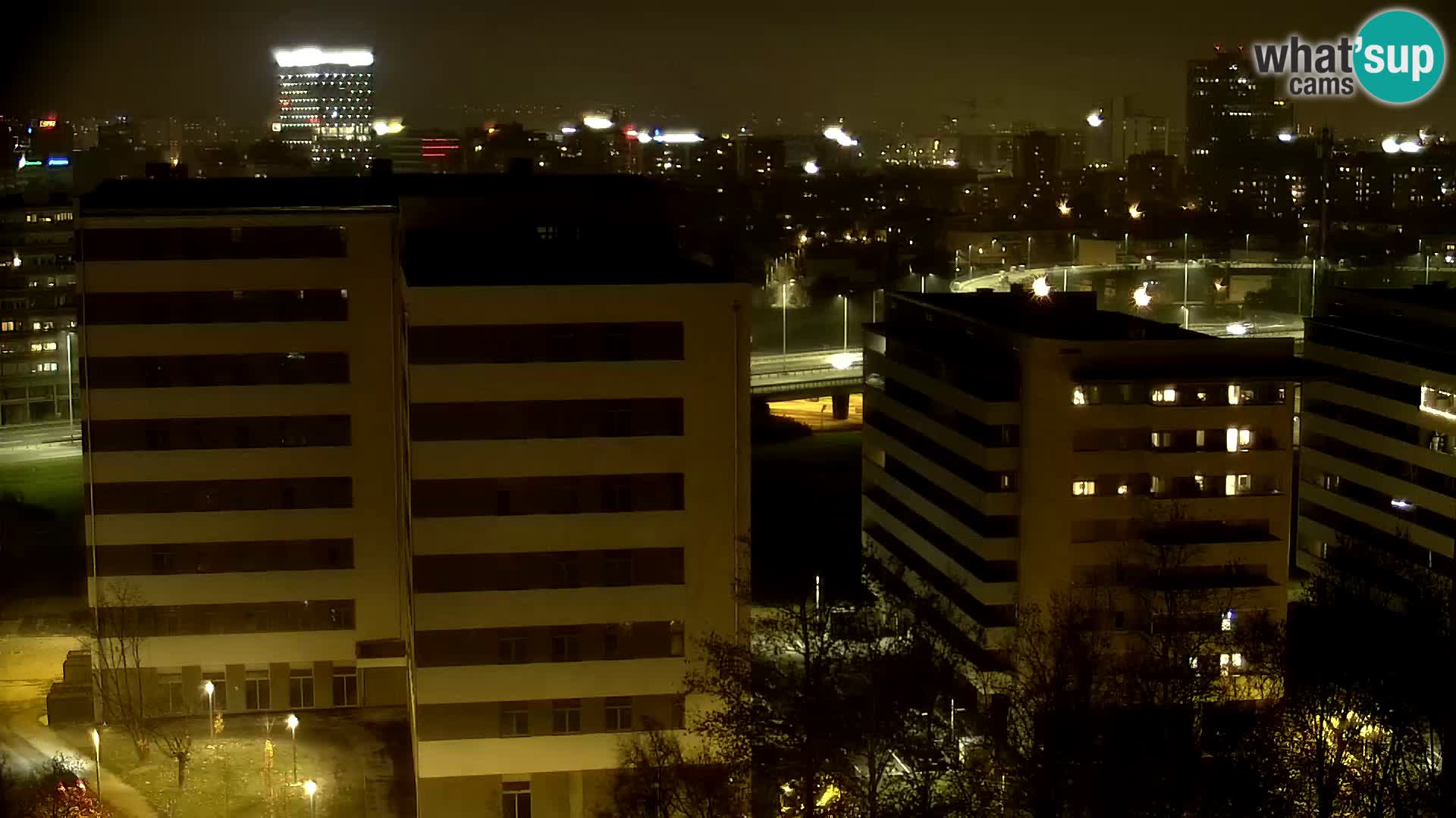 Live-Kreisverkehr Slavonska und Marin Držić Avenue zur Zagreb Webcam