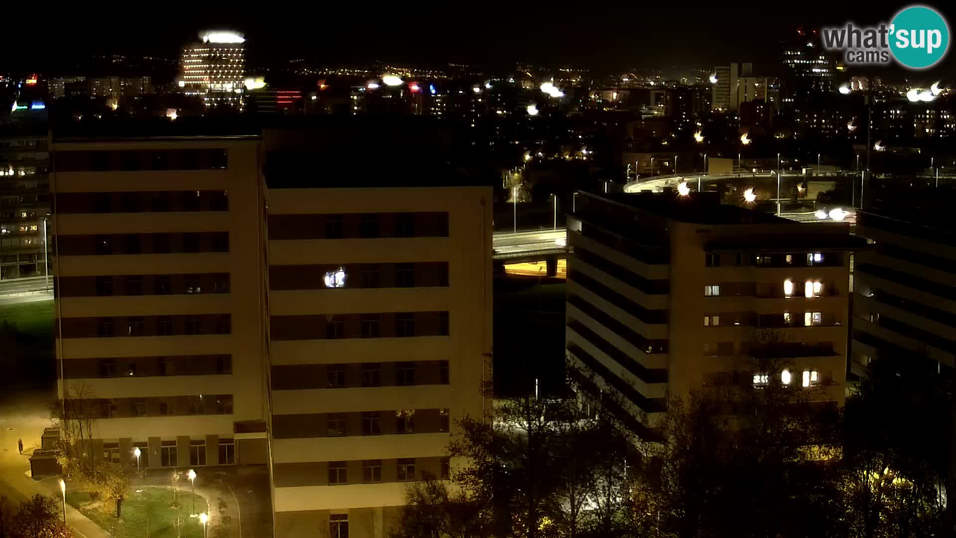 Live-Kreisverkehr Slavonska und Marin Držić Avenue zur Zagreb Webcam