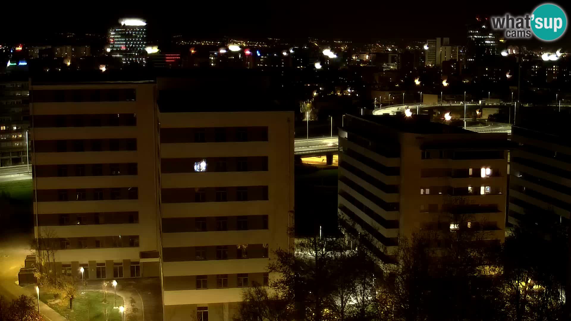 Live Interchange of Slavonska Avenue and Marin Držić Avenue in Zagreb webcam